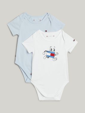 Tommy Hilfiger Kurzarmbody BABY FLAG 2 PACK GIFTBAG (Set, 2-tlg., 2er-Pack) Baby bis 2 Jahre