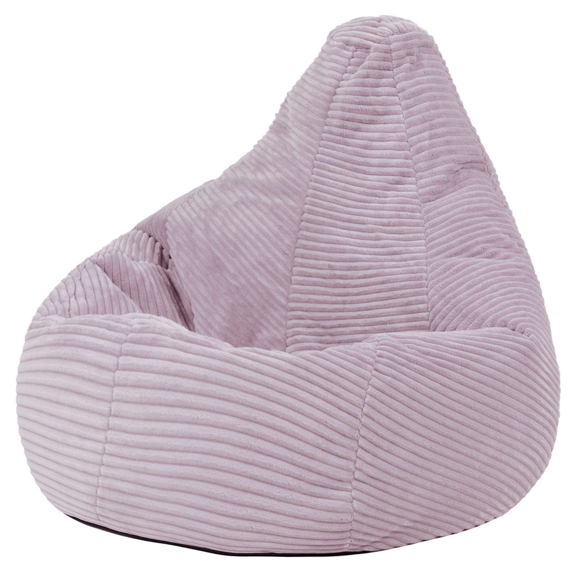 icon Sitzsack Kinder Sessel aus Cord Flauschig „Dalton", 69x59x65cm, Made in Germany, für Kinderzimmer, mit Füllung