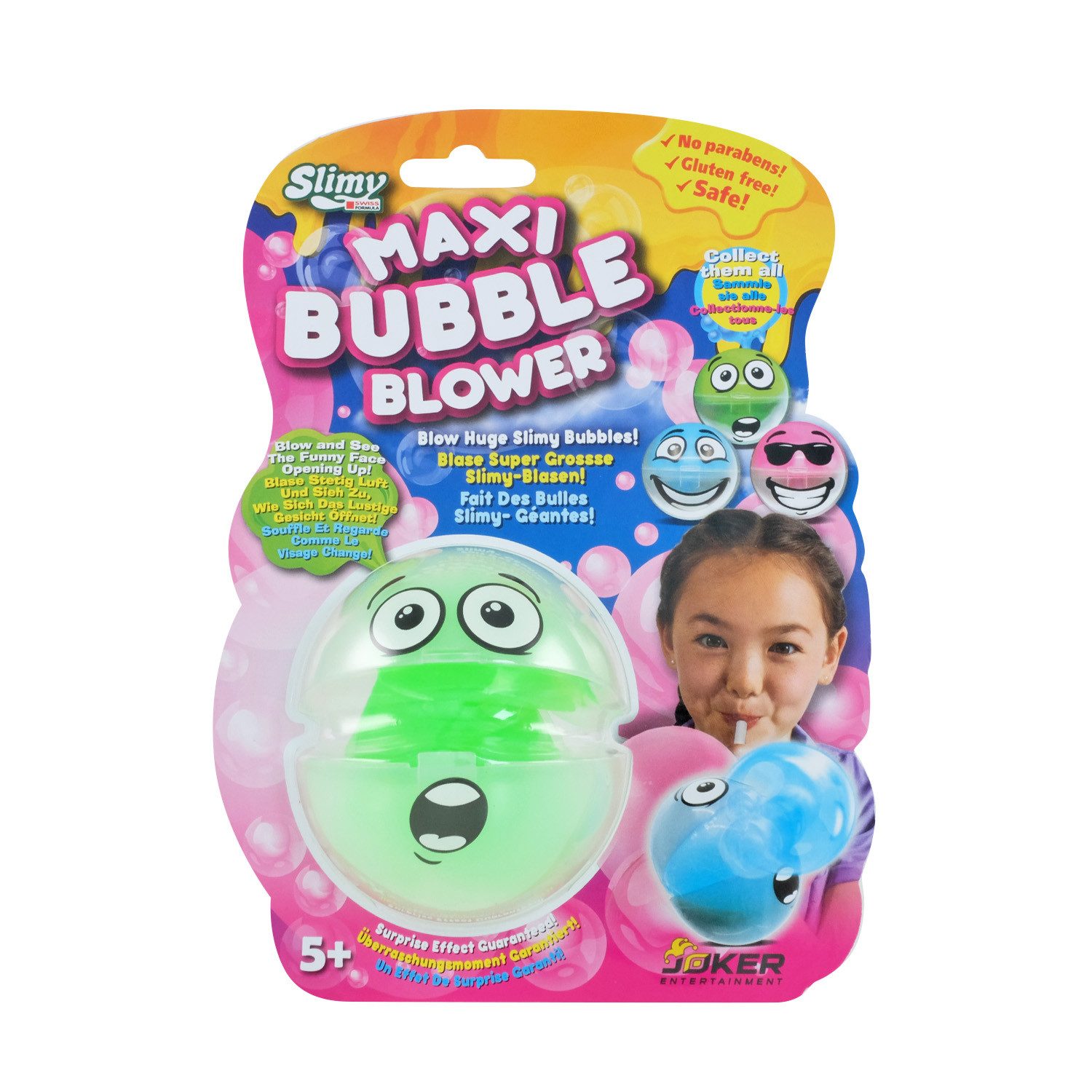 Slimy® Knete Maxi Bubble mit Bubble-Blower (1-tlg), für supergroße Schleim-Blasen