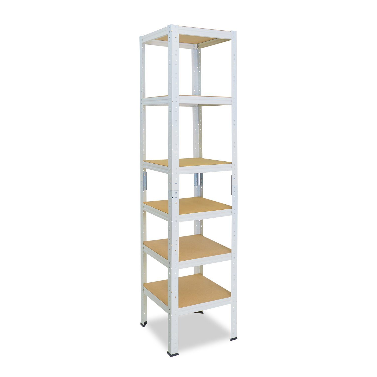 shelfplaza Schwerlastregal HOME, 200x40x40cm weiß, 6 günstig online kaufen