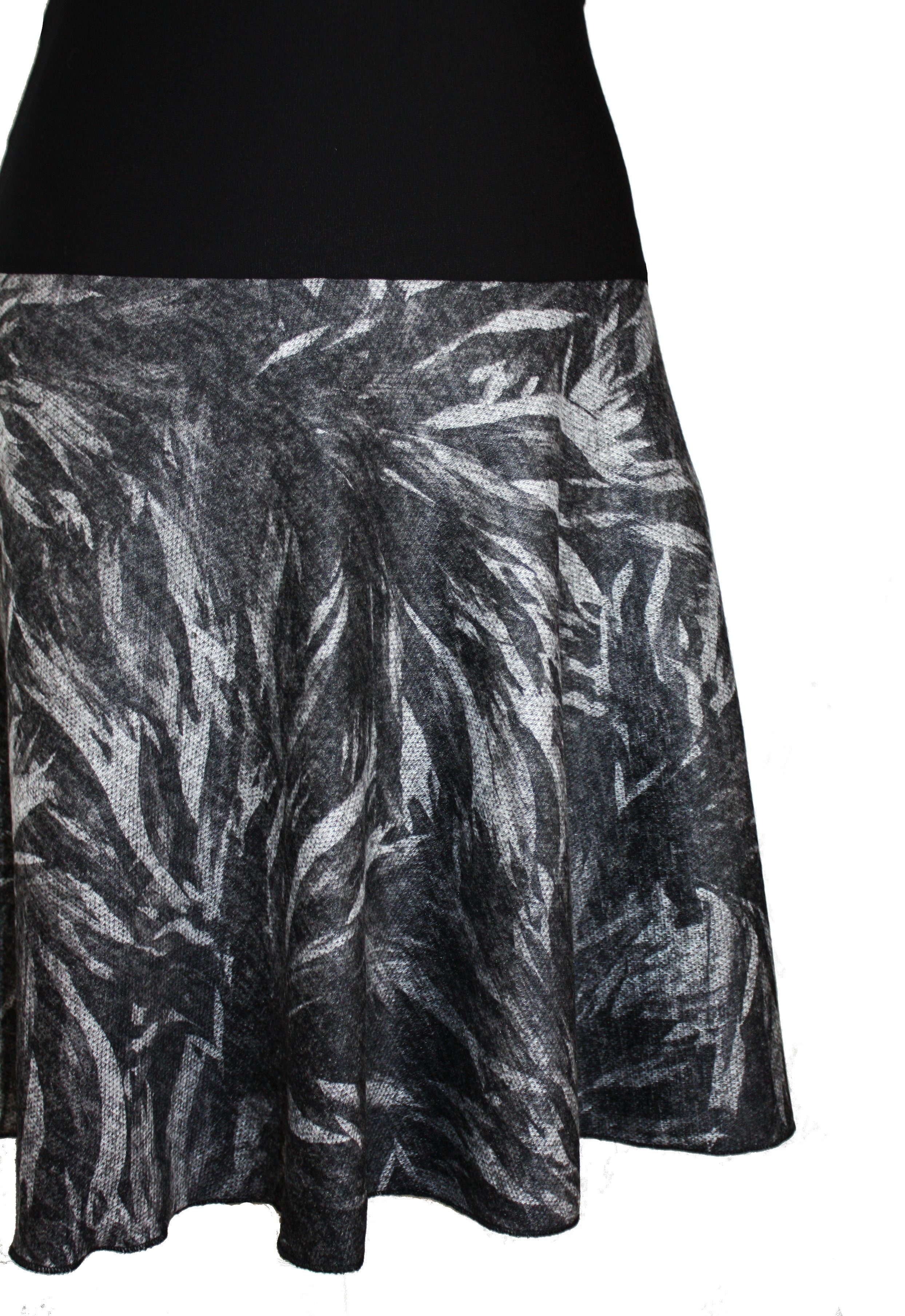 dunkle design Strickrock 57cm Feinstrick Farben zur Auswahl elastischer Bund