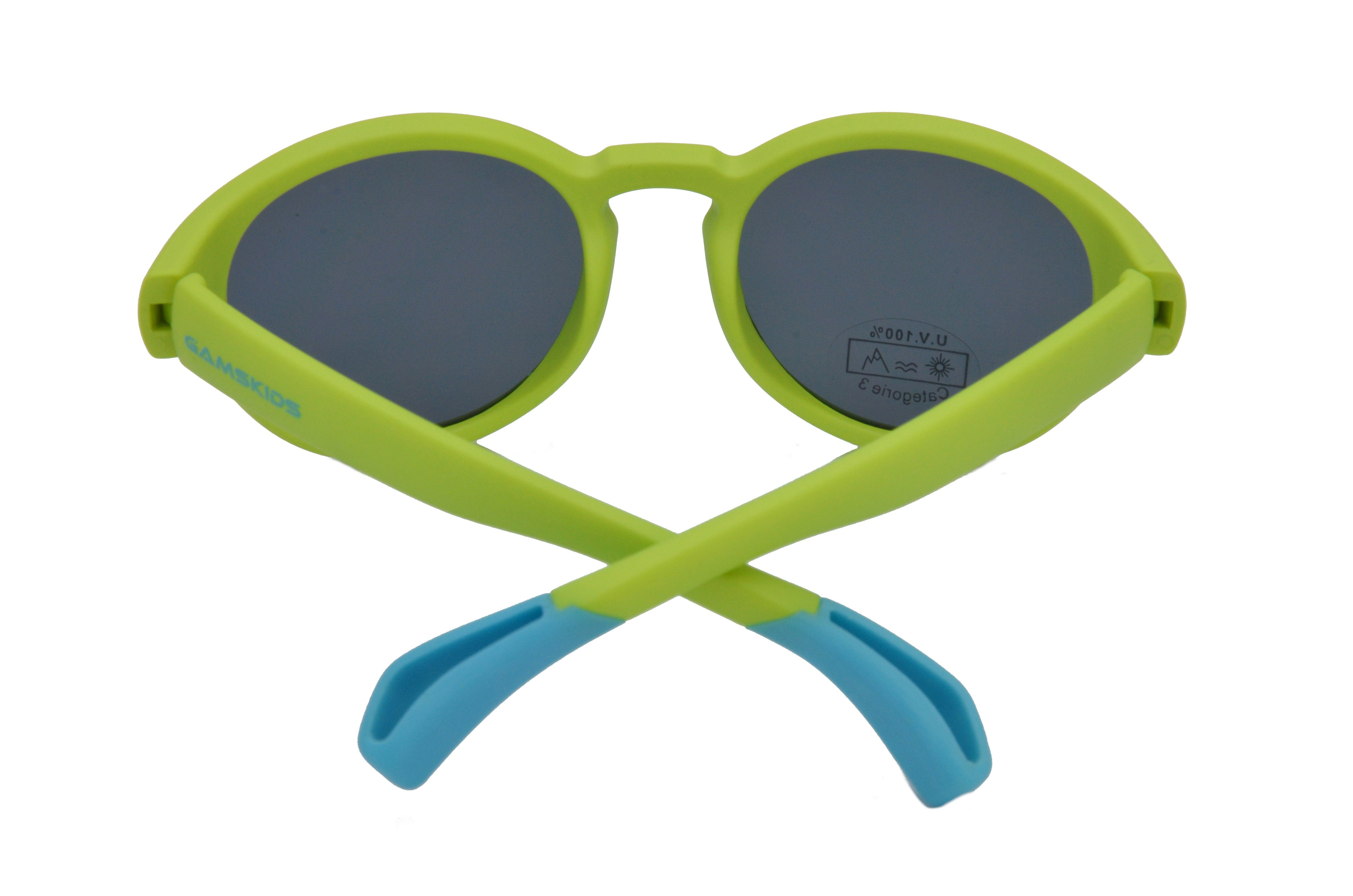 lila GAMSKIDS WK5417 Jahre Mädchen grün, Kinderbrille Jungen blau, Unisex, Sonnenbrille 5-10 kids Kleinkindbrille Gamswild