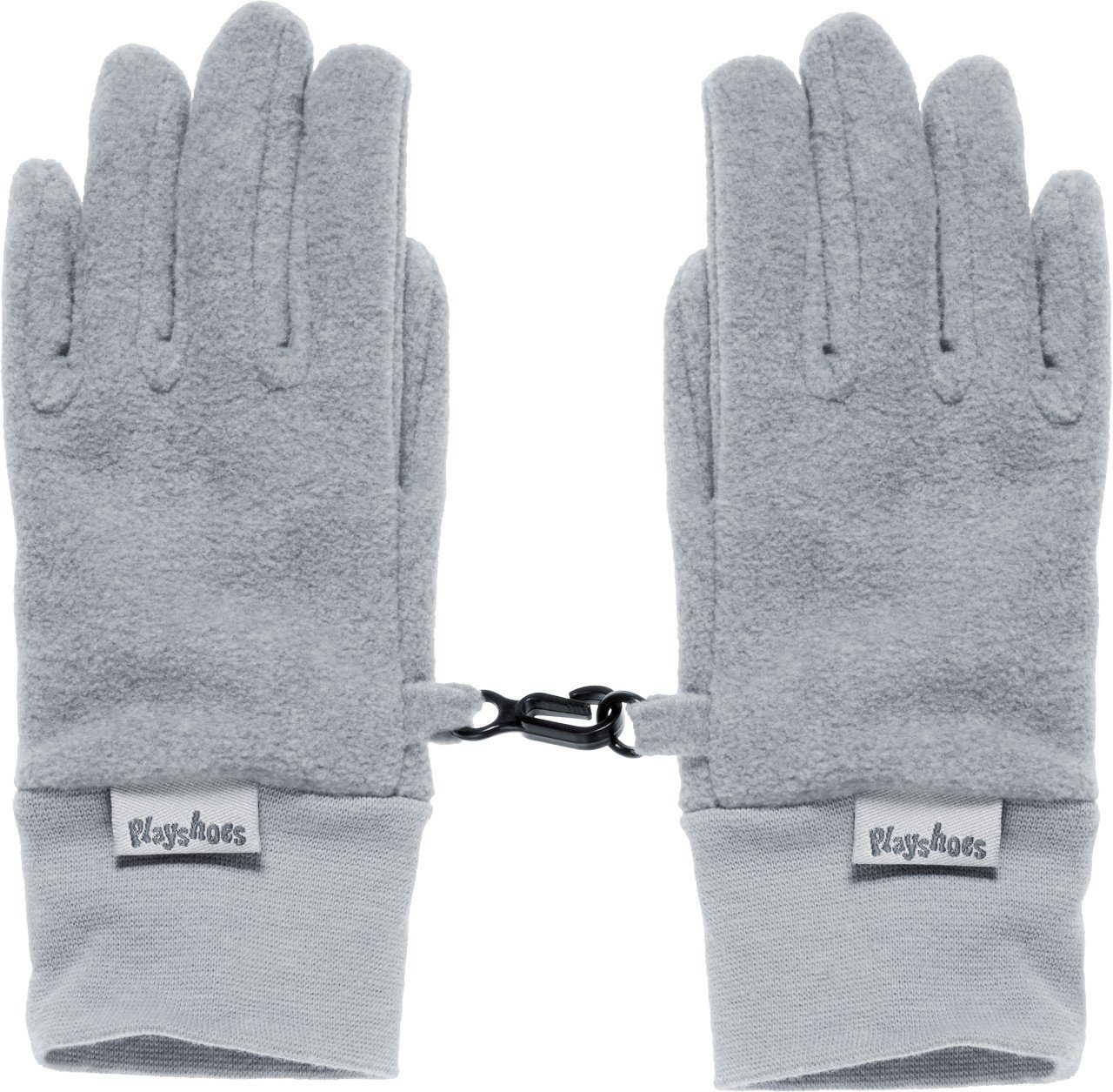 Fleece Playshoes Skihandschuhe grau Finger-Handschuh