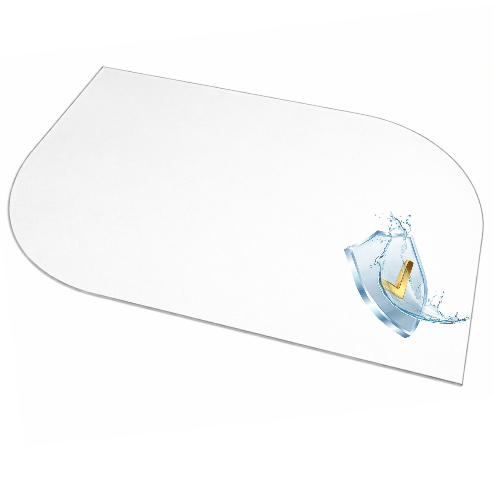 Beautex Platzset, Tischsets, Tischschutz transparent, leicht mattiert, Set wählbar, (4-St), abwischbar, 1,6 mm Dicke, robust, langlebig, rutschfest, reißfest