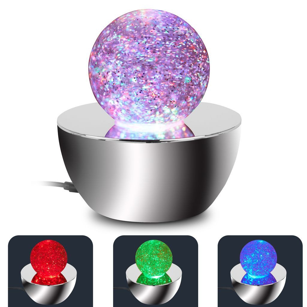 Briloner Leuchten Tischleuchte, Farbwechsel, LED fest integriert, RGB - Farbwechsler, 12x13,5 cm, Wohnzimmer, Schlafzimmer