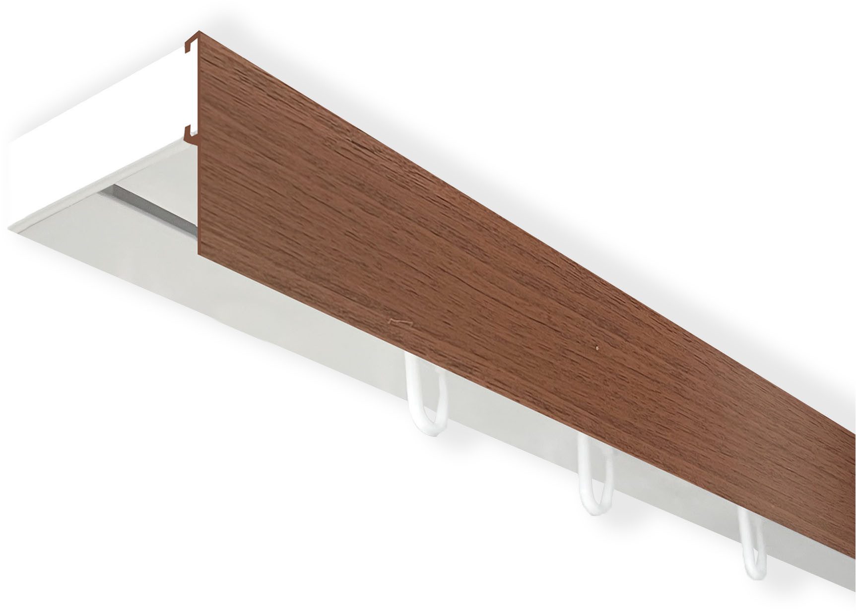 SN DECO GROUP Шториschiene Vorhangschiene SH (1) mit Blende 5 cm, 1-läufig, Fixmaß, mit Bohren, verschraubt, Kunststoff