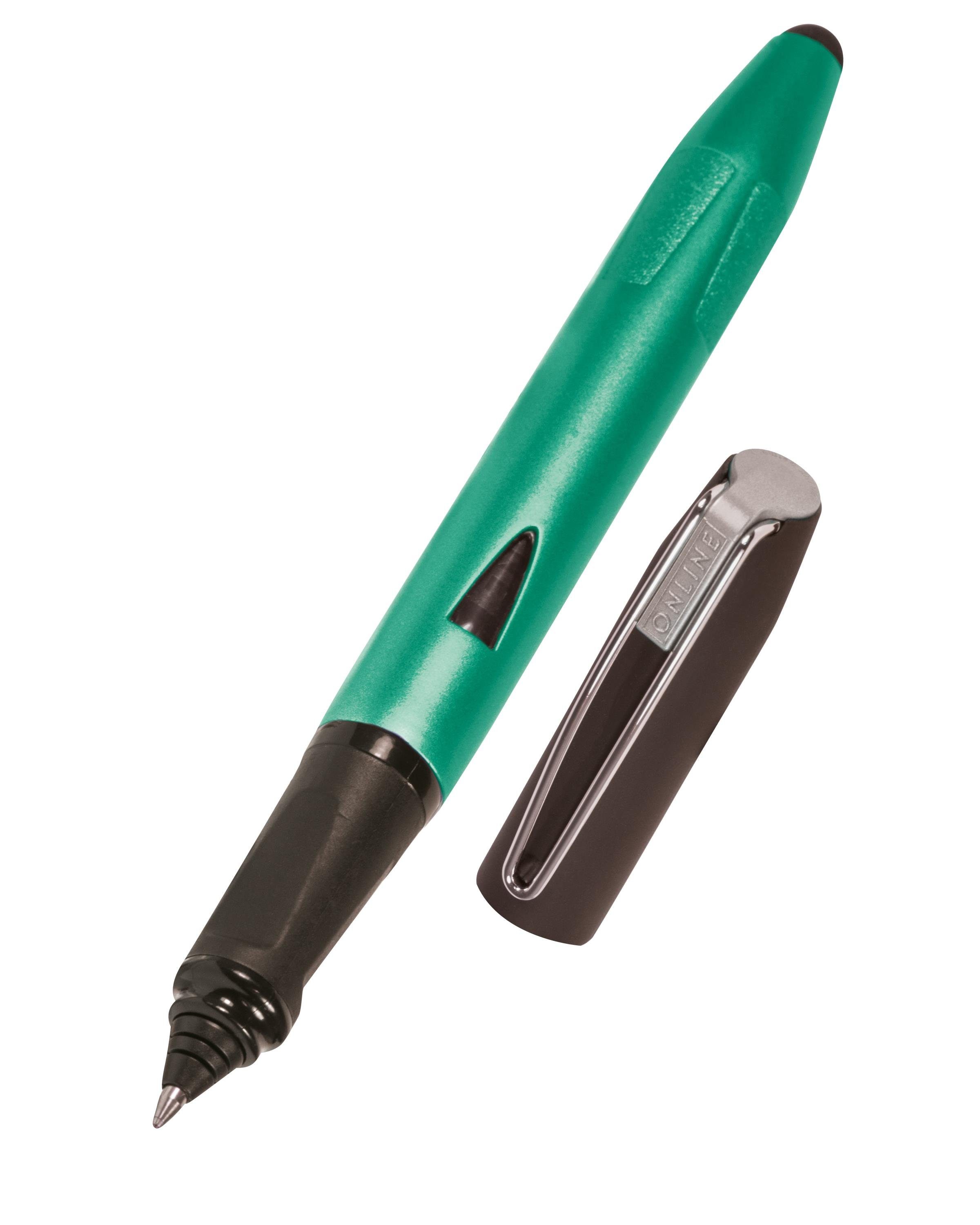 Online Pen Tintenroller Switch Plus, Grün ideal für Schule, ergonomisch, die Stylus-Tip mit