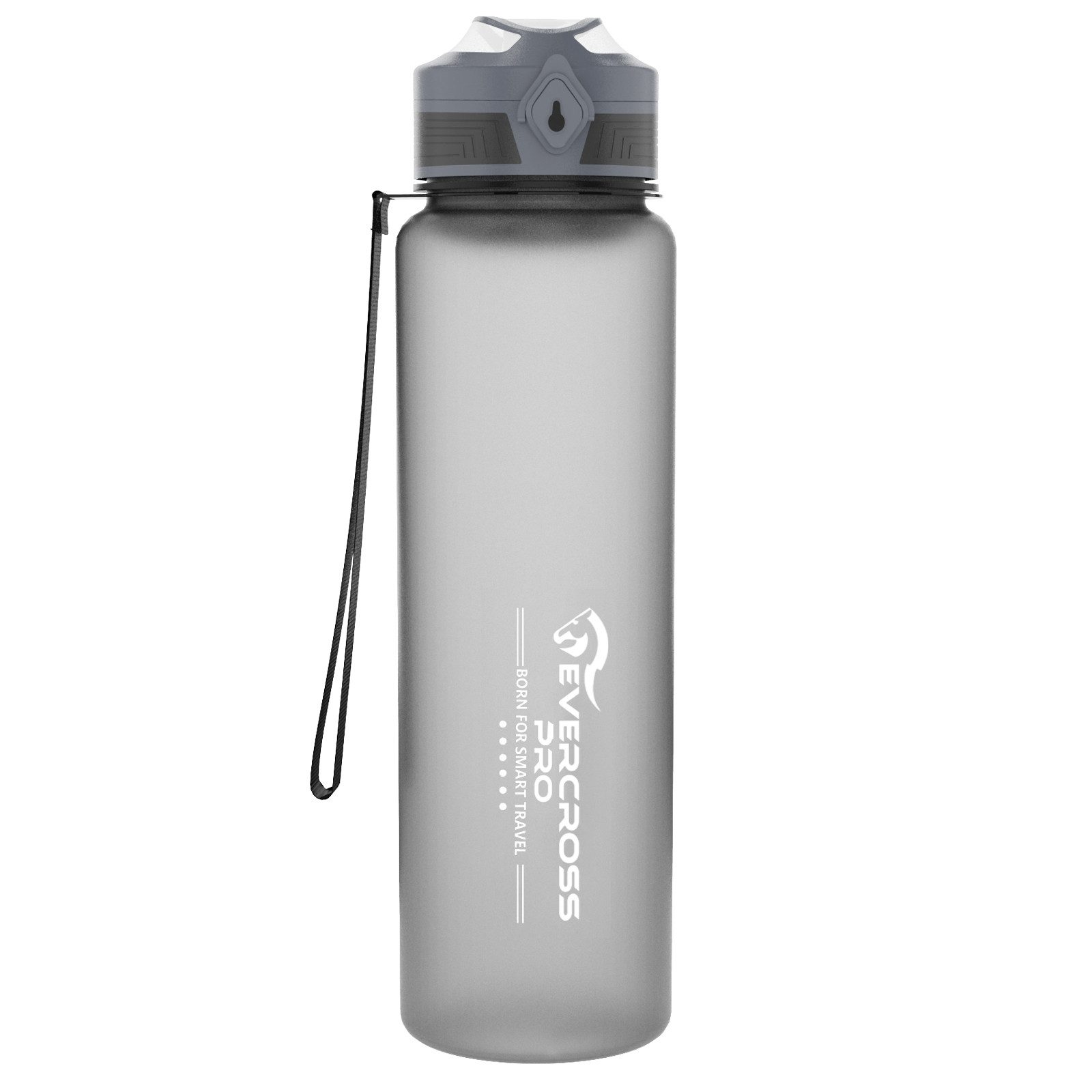 EVERCROSS TECH Trinkflasche Trinkflasche 1 Liter Sport-Wasserflasche mit Strohhalm