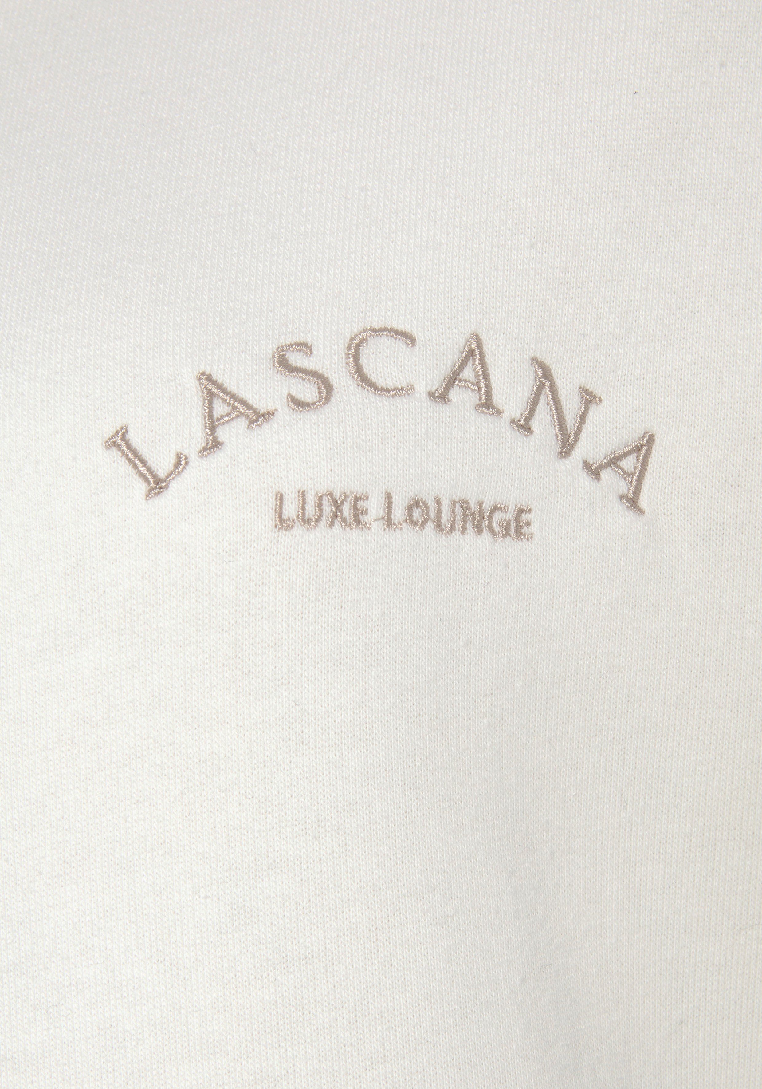 LASCANA Kapuzensweatjacke mit seitlichen Taschen und Innen angeraut, Loungewear
