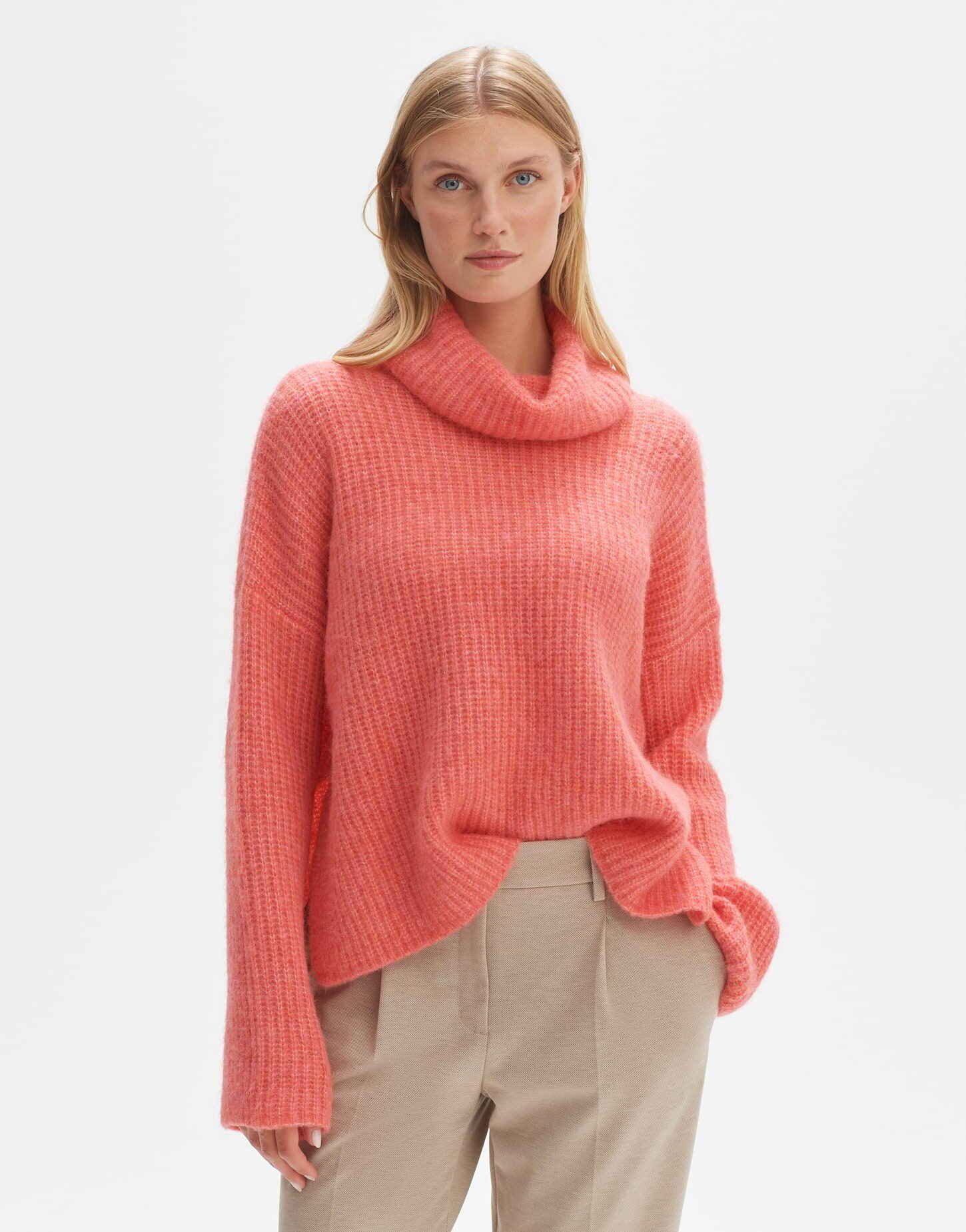 Strickpullover Strickpullover PARJA SLIT Oversize mit Wolle