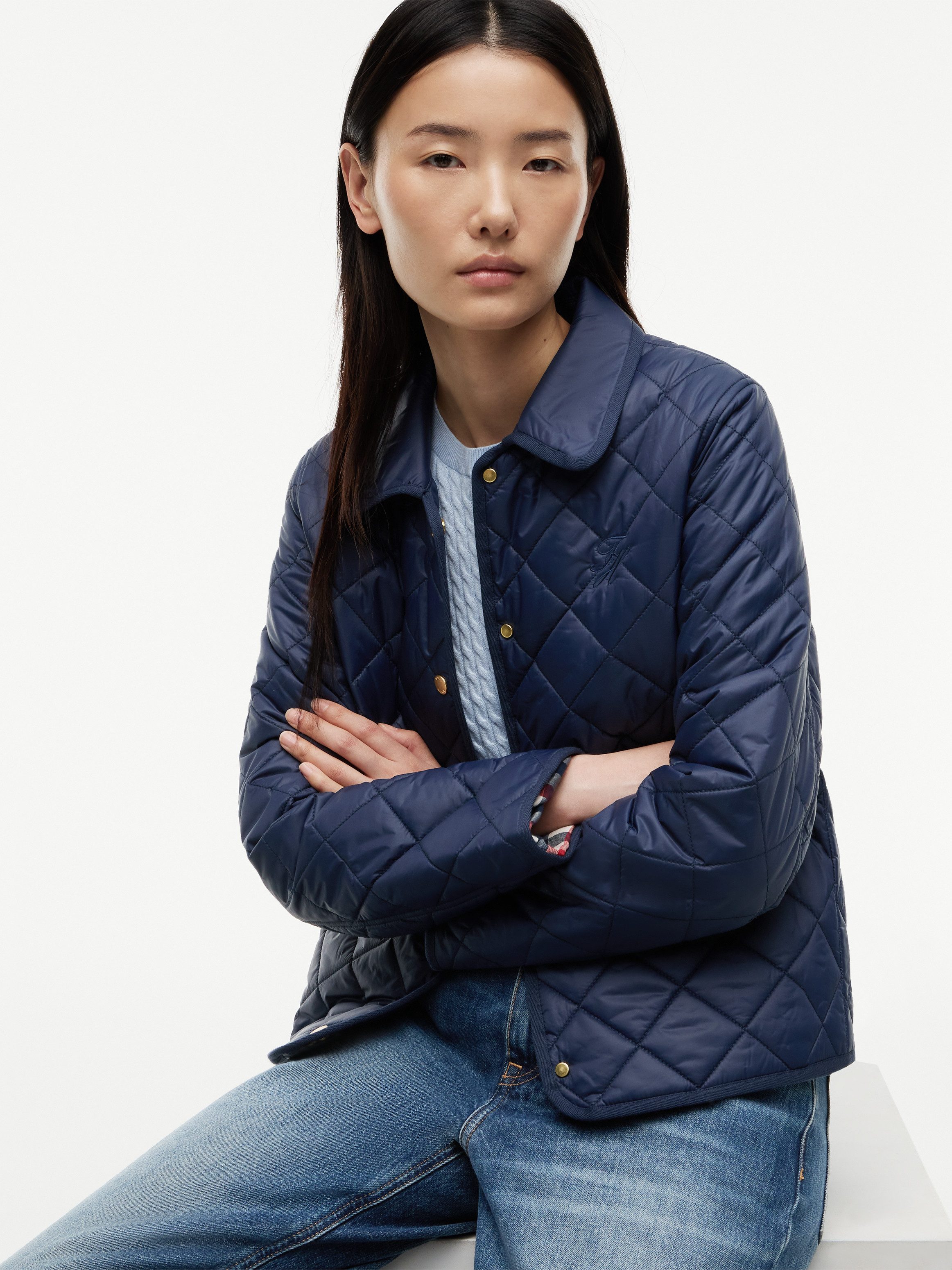 Tommy Hilfiger Steppjacke LW PADDED SLIM QUILTED JACKET Steppware, slim fit