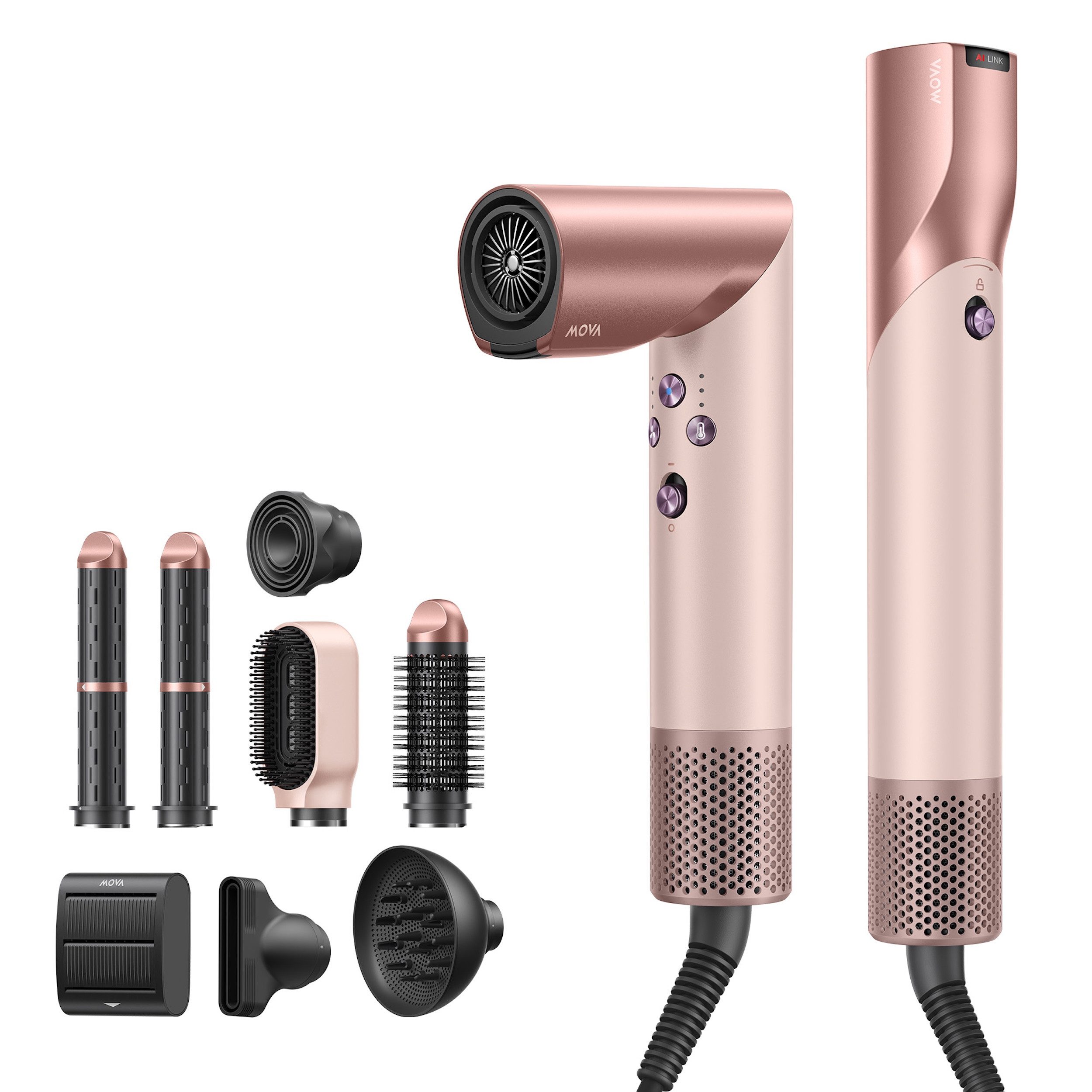 Mova Фени Master 10, 1600 W, 4 Temperaturstufen, einfaches Wechseln vom Фени zum Styler