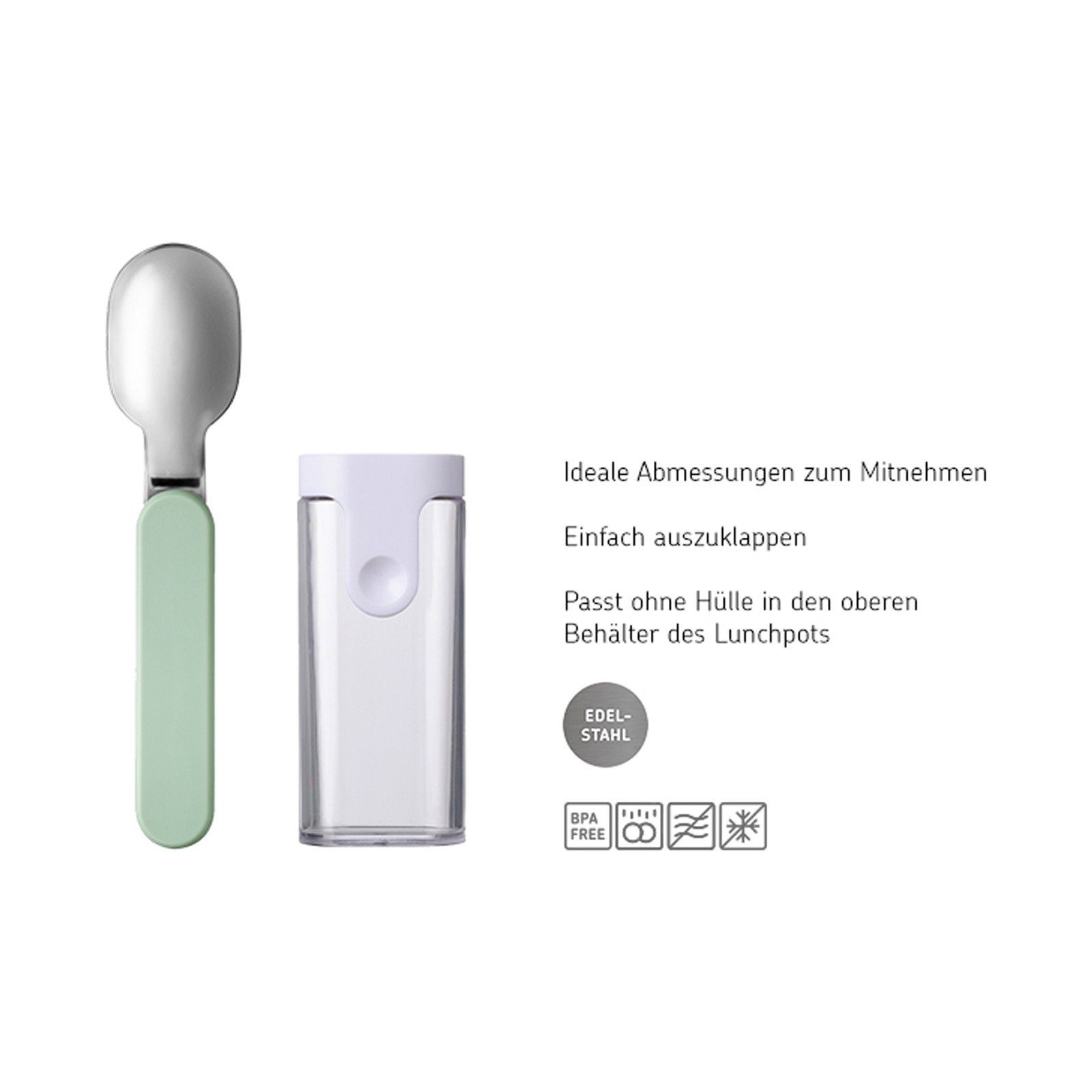 Mepal Kinderlöffel Ellipse Faltbarer Löffel (1 Stück)