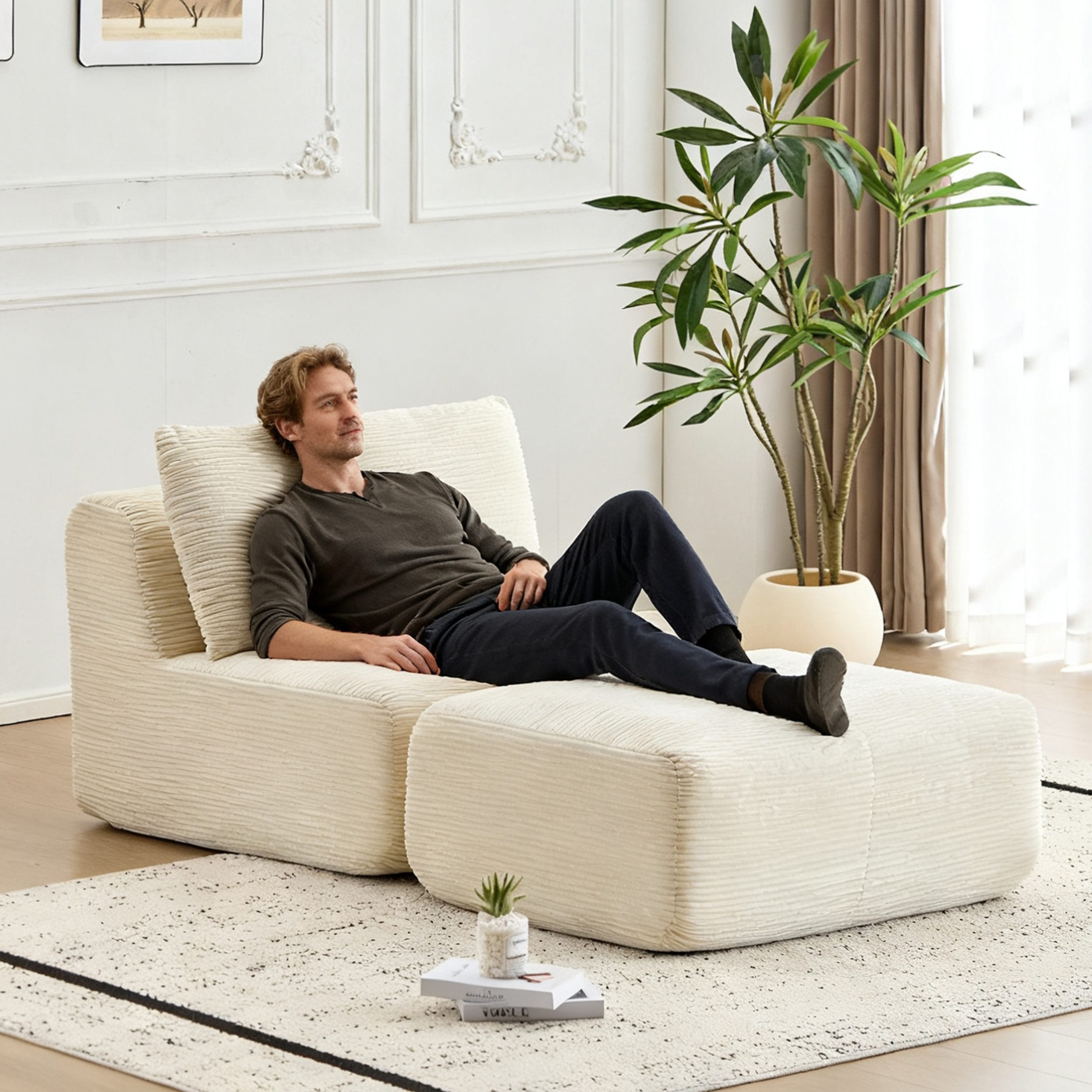 Leawin Sofa Modulares Sofa 1–2–3 Sitzer mit Schlaffunktion – modern & bequem, 1 Teile, Bequemes Sofa mit Bettfunktion – platzsparend, modern und vielseitig