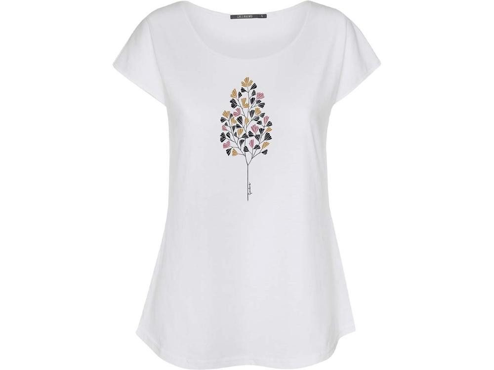 GreenBomb T-Shirt GREENBOMB Bio-Damen-T-Shirt 'Fall Leaves' mit Rund