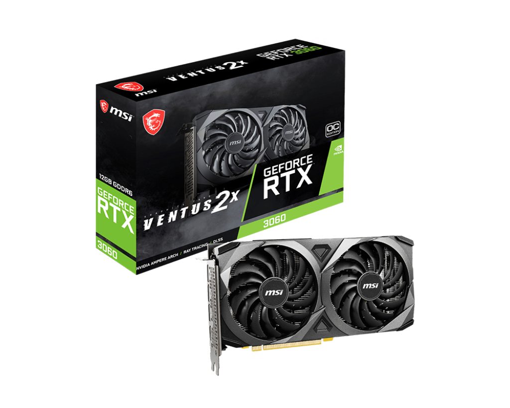 MSI GeForce RTX 3060 Ventus 2X 12G OC Grafikkarte (12 GB, GDDR6) | Grafikkarten