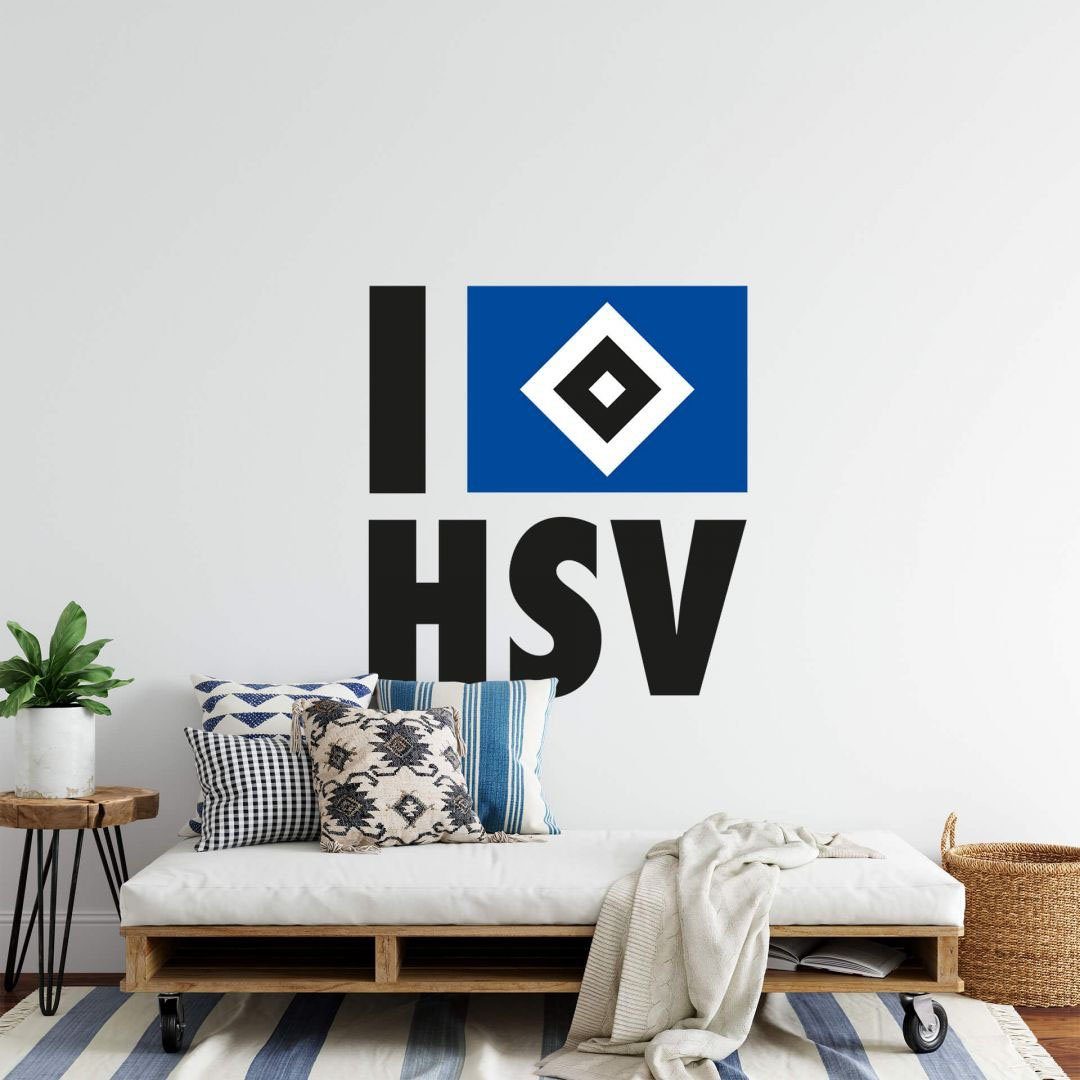 Hamburger HSV love Wall-Art St) I Wandtattoo (1