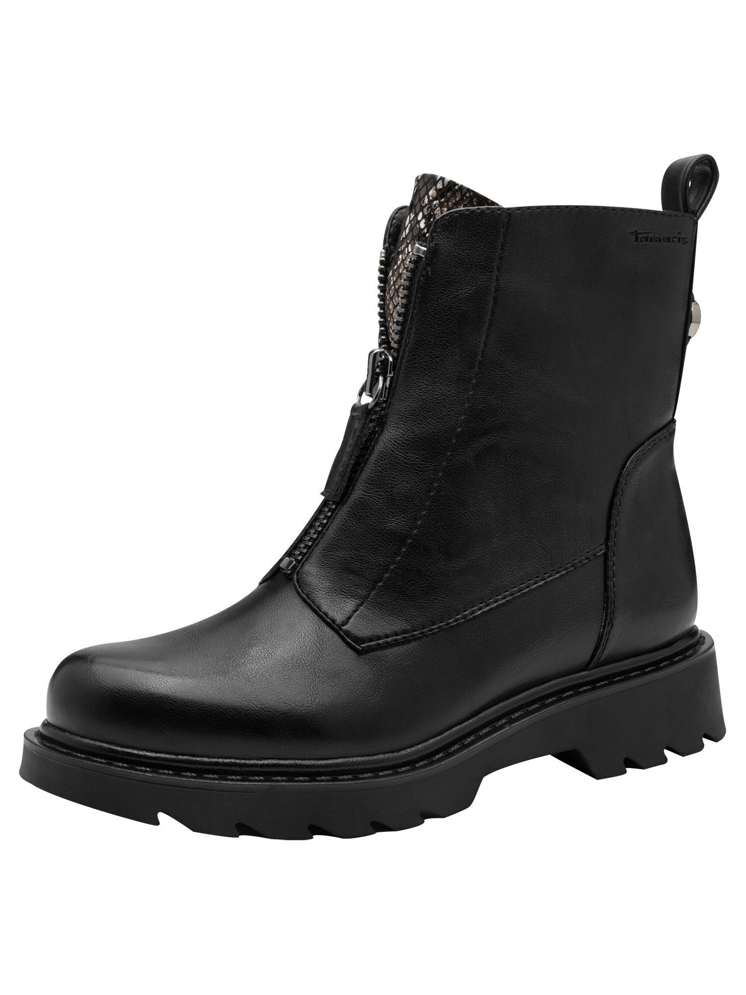 TOUCH-IT mit Reißverschluss kein Absatz 1-25412-45 Stiefelette