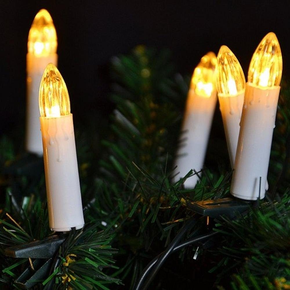 Weihnachtsbaumbeleuchtung LED-Christbaumkerzen innen LED Nipach 20er XI11603