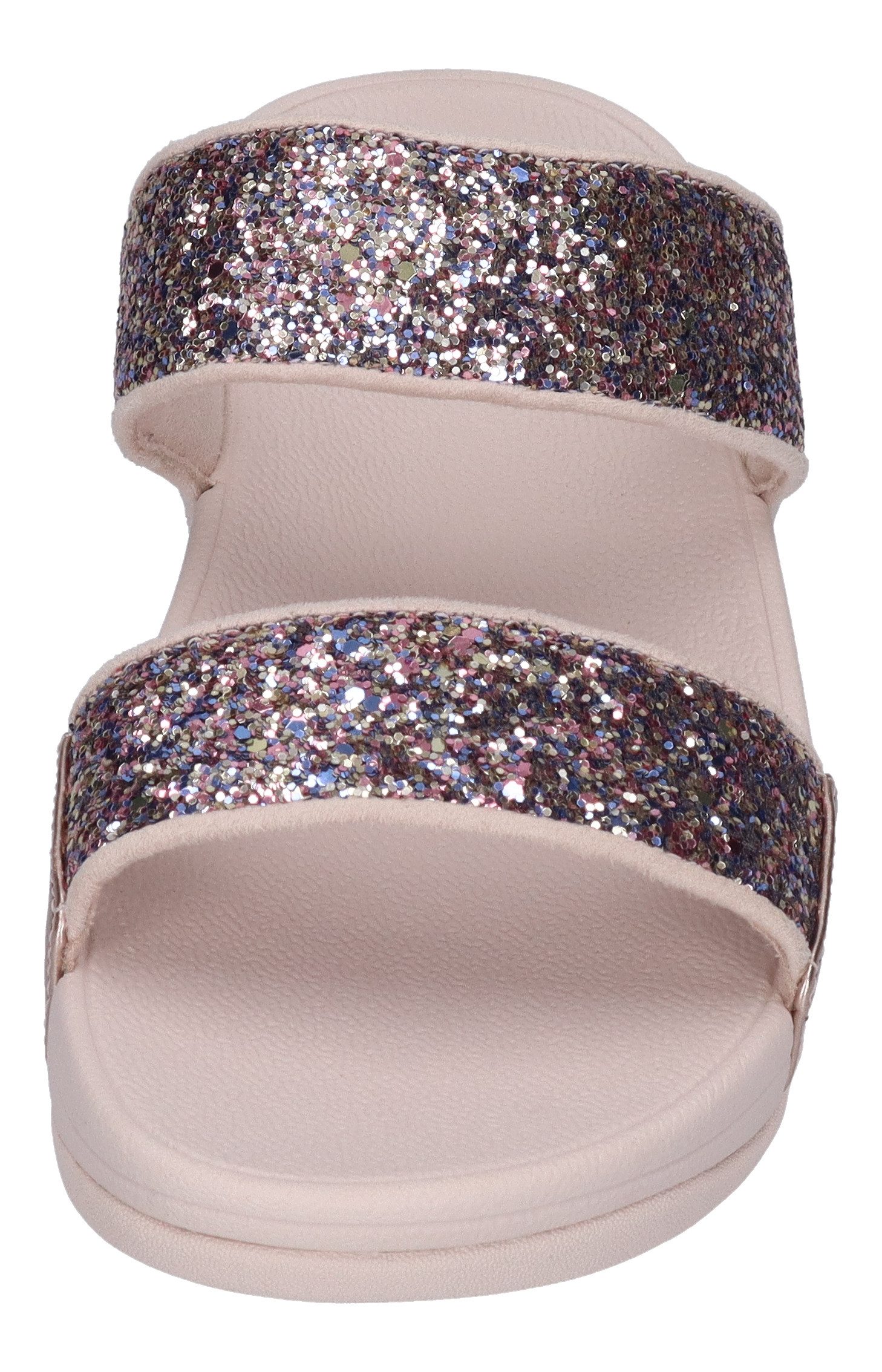 Fitflop LULU MULTI-TONAL GLITTER SLIDES Pantolette Nu Rose Mix