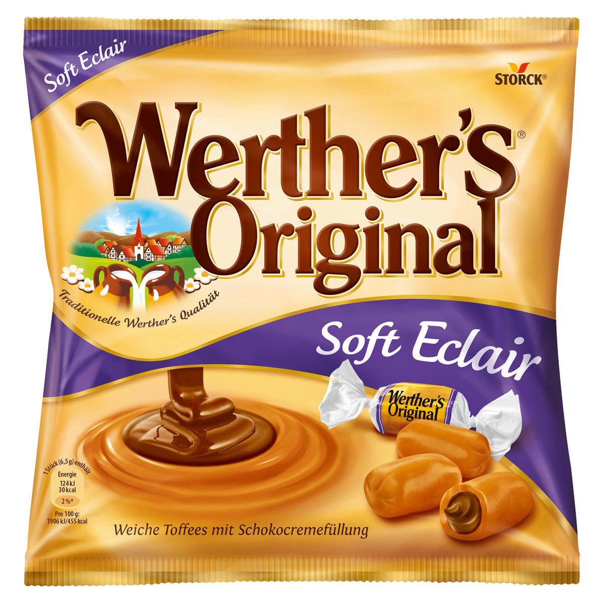Werther's Süßigkeit, Werthers Original Soft Eclair extra weiche Sahnetoffees 180g