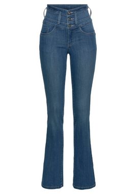 Arizona Bootcut-Jeans mit extrabreitem Bund High Waist