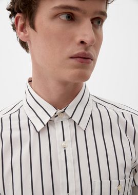 s.Oliver Langarmhemd Regular: Hemd aus Baumwollmix