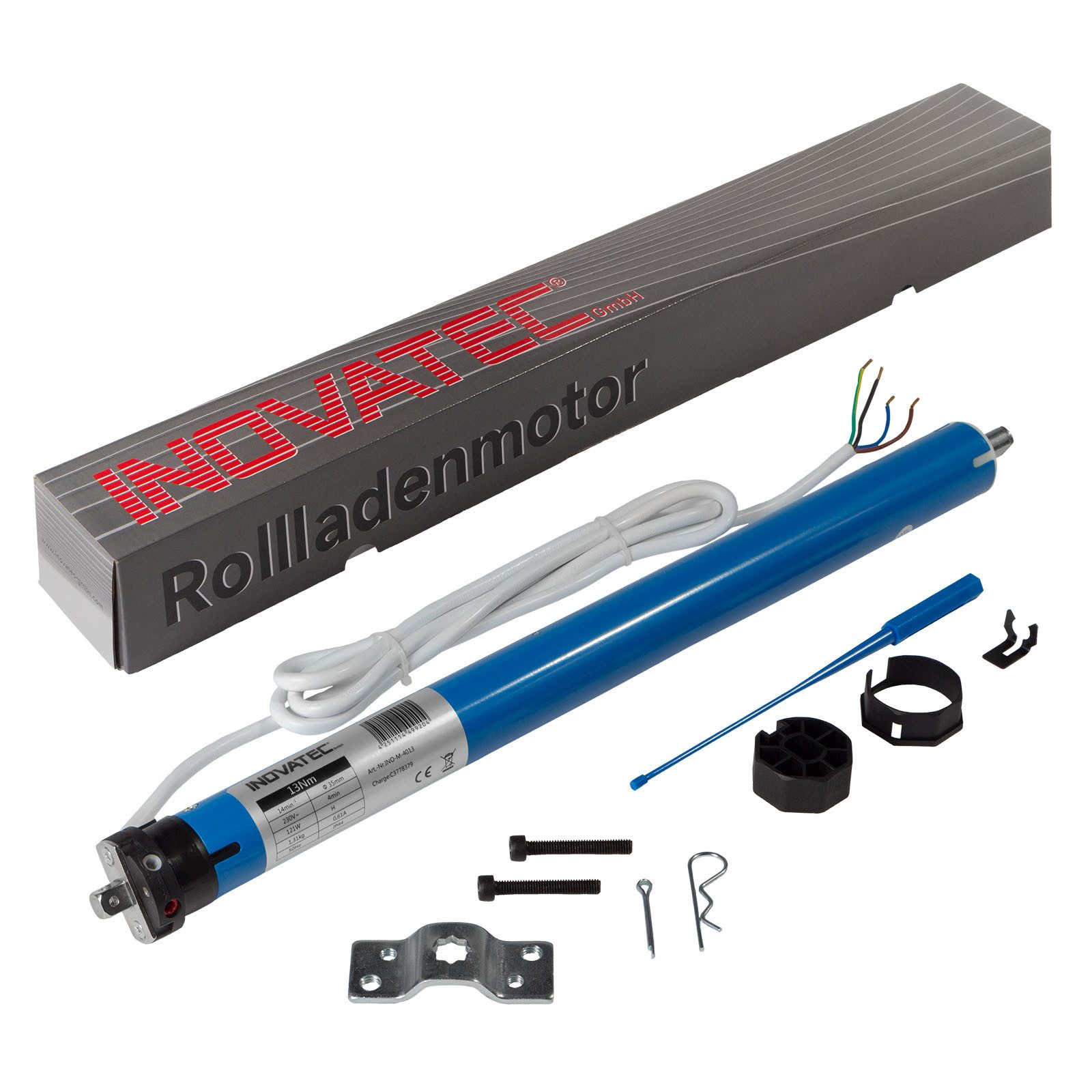 Inovatec Rollladenmotor INO-M-4013 inkl. SW40 Adapter + Motorlager