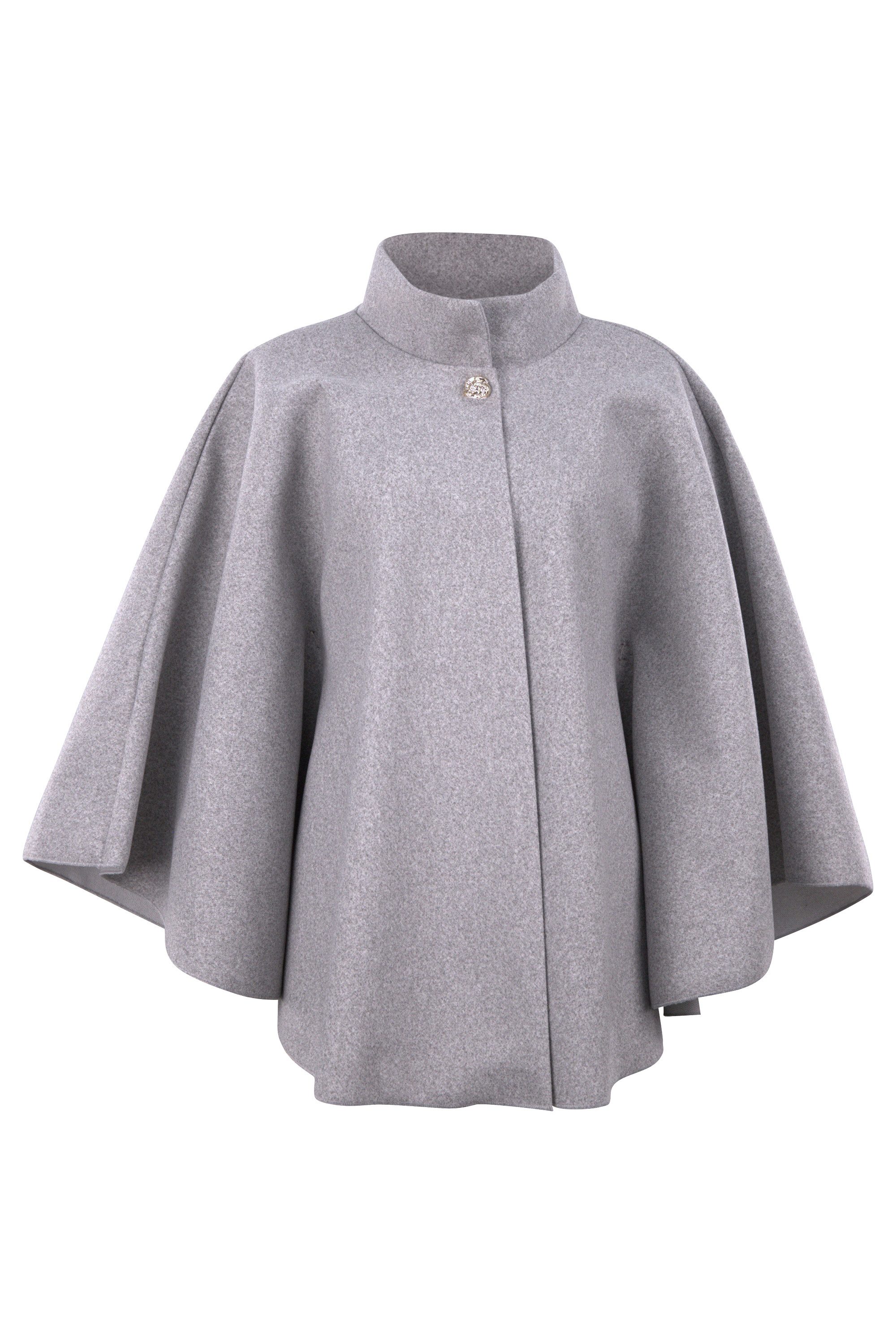 malito more than fashion Kurzmantel Cape mit Gürtel 4570 eleganter Cape-Poncho mit Gürtel Einheitsgröße