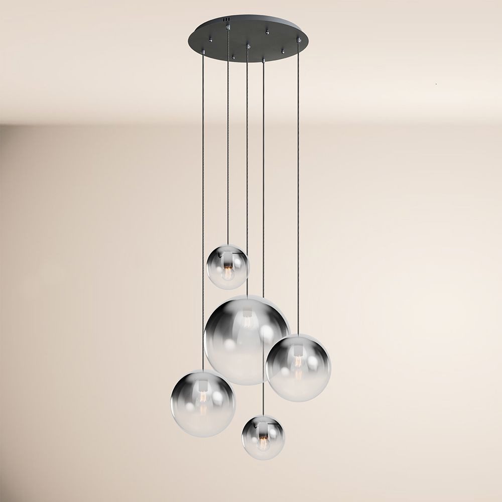s.luce Pendelleuchte Orb 5-flammige Galerielampe Modular günstig online kaufen