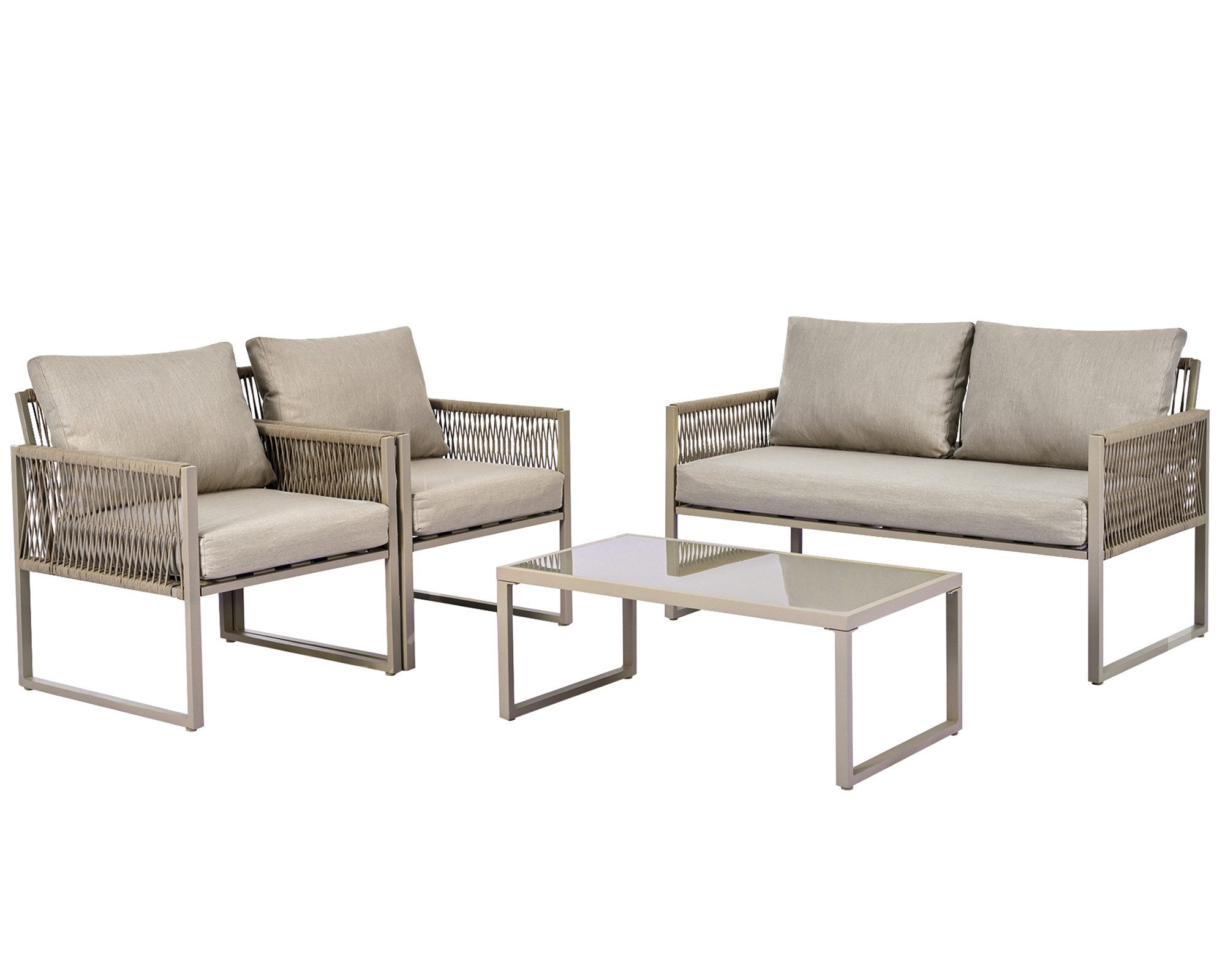 KLAM HOME Gartenlounge-Set Wasserdicht Gartenmöbel-Set aus günstig online kaufen