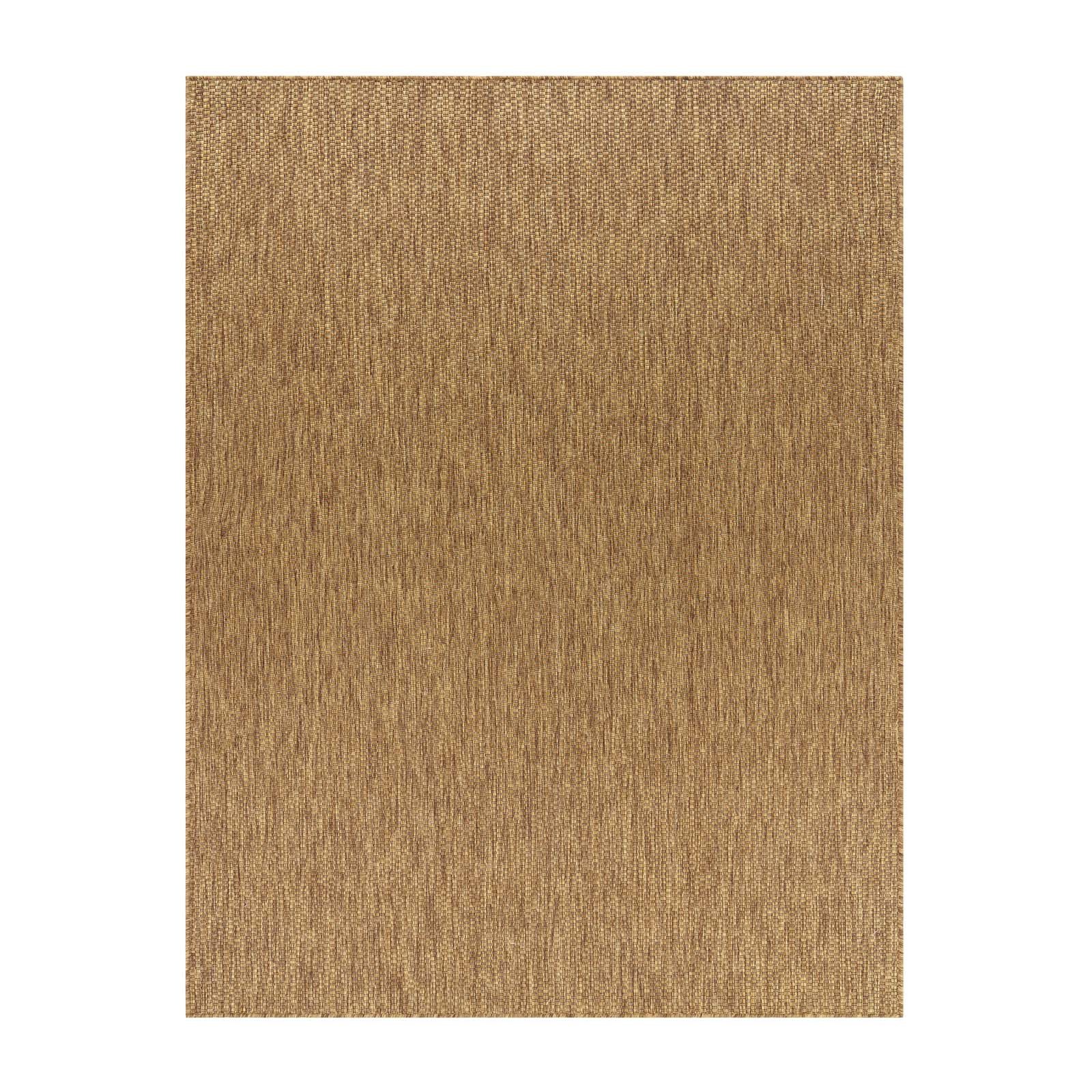 TaraCarpet Teppich Tara Carpet Columbia Meliert In & Outdoor auch für die Küche, rechteckig, Höhe: 5 mm, Balkon Terrasse Wintergarten braun meliert Esszimmer 67x180