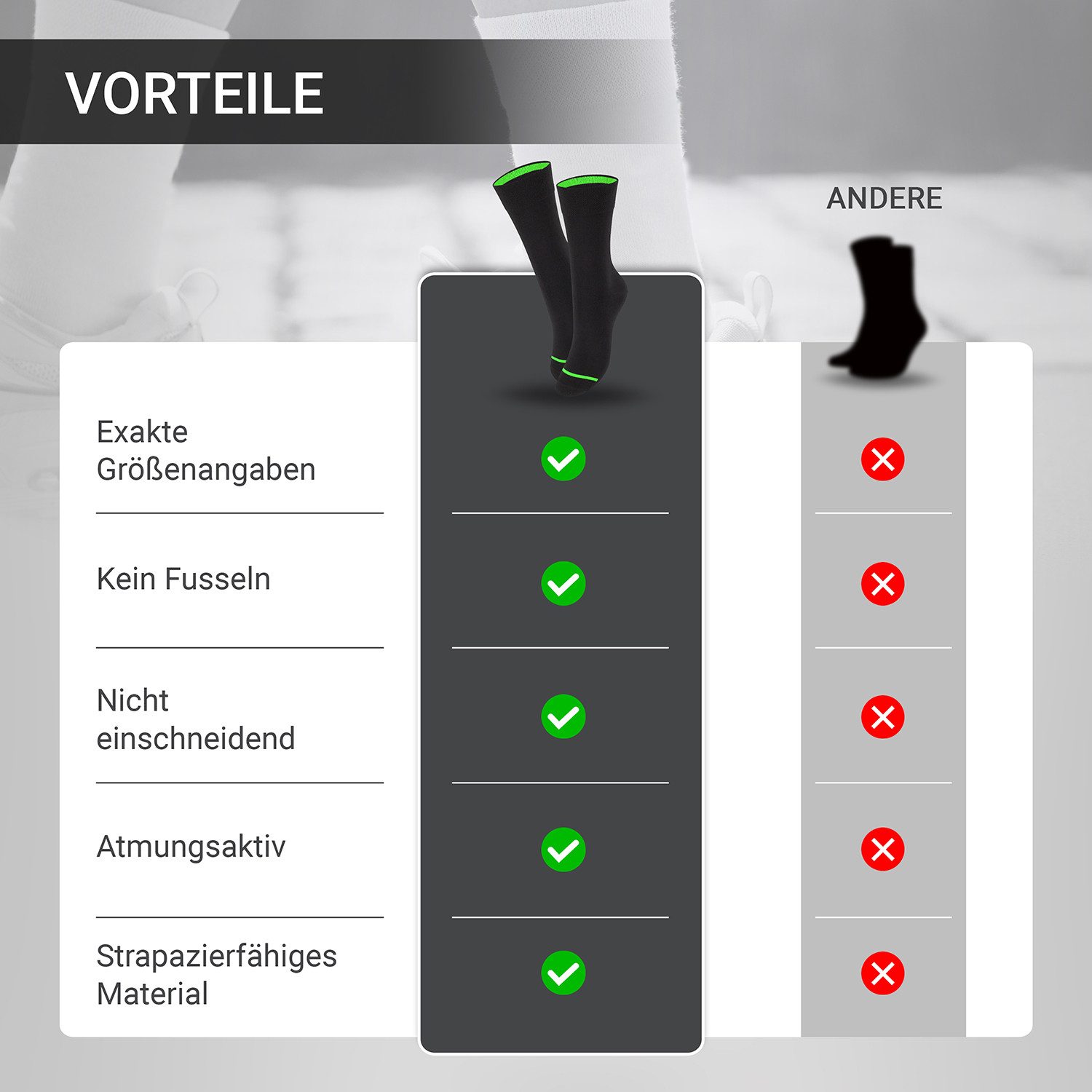 Footstar Basicsocken Herren & Damen Baumwollsocken (8 Paar) Socken im Neon Look – Bild 4 von 5