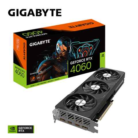 Gigabyte GeForce RTX 4060 GAMING OC 8G Grafikkarte (8 GB, GDDR6)