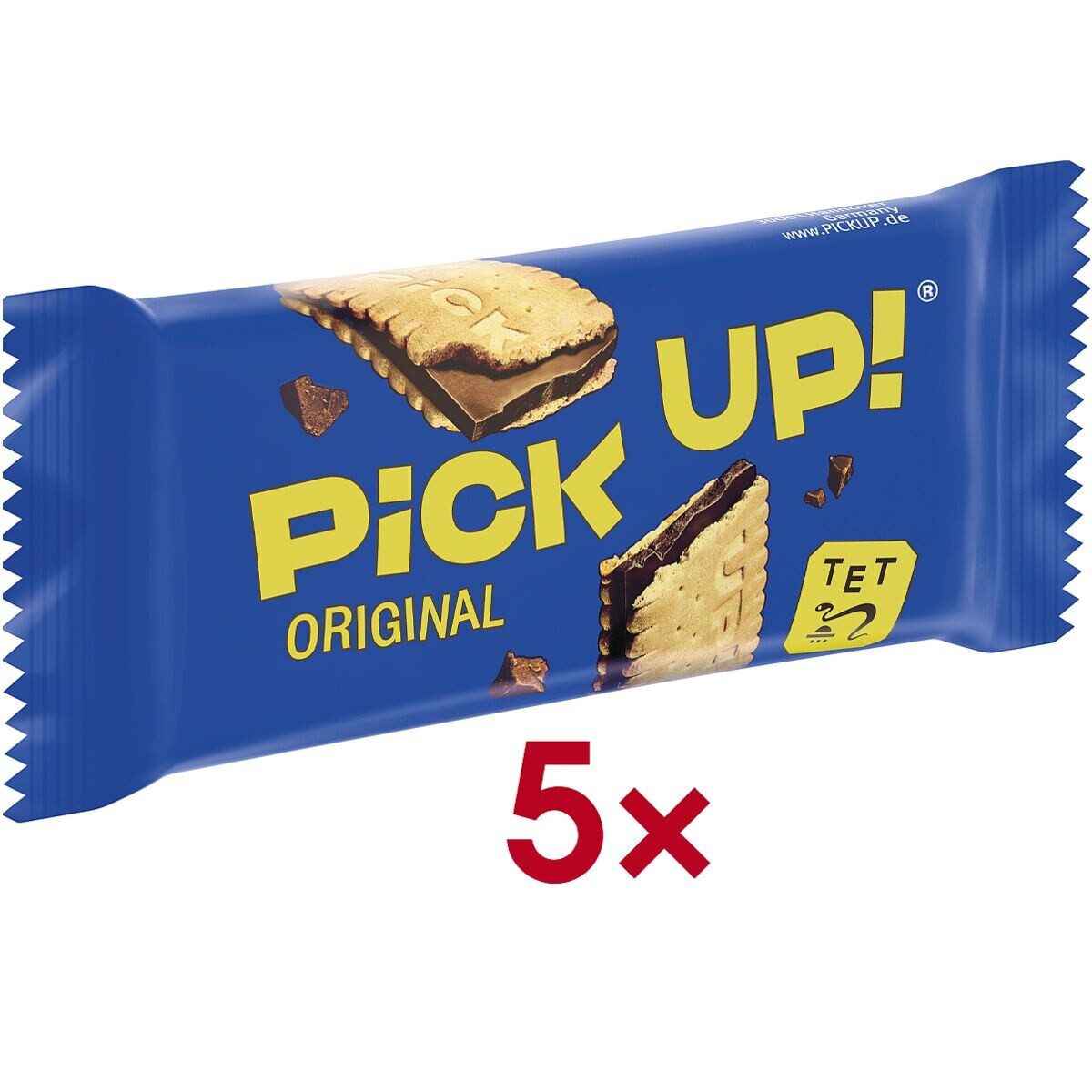 PICK UP! Kekse PICK UP! Original, Doppelkeksriegel 5er-Pack