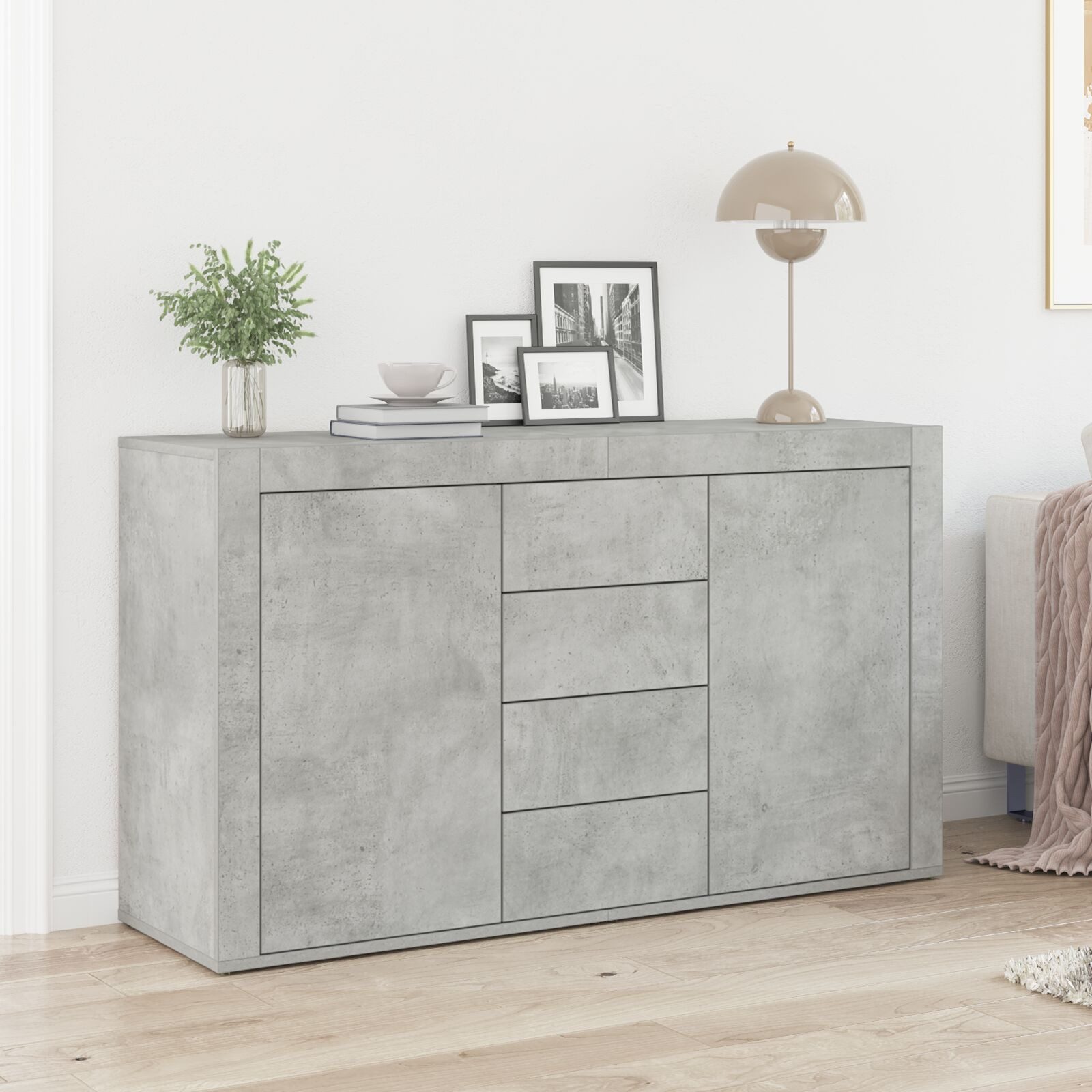 Nettlife Sideboard Weiß Holz 120 x günstig online kaufen