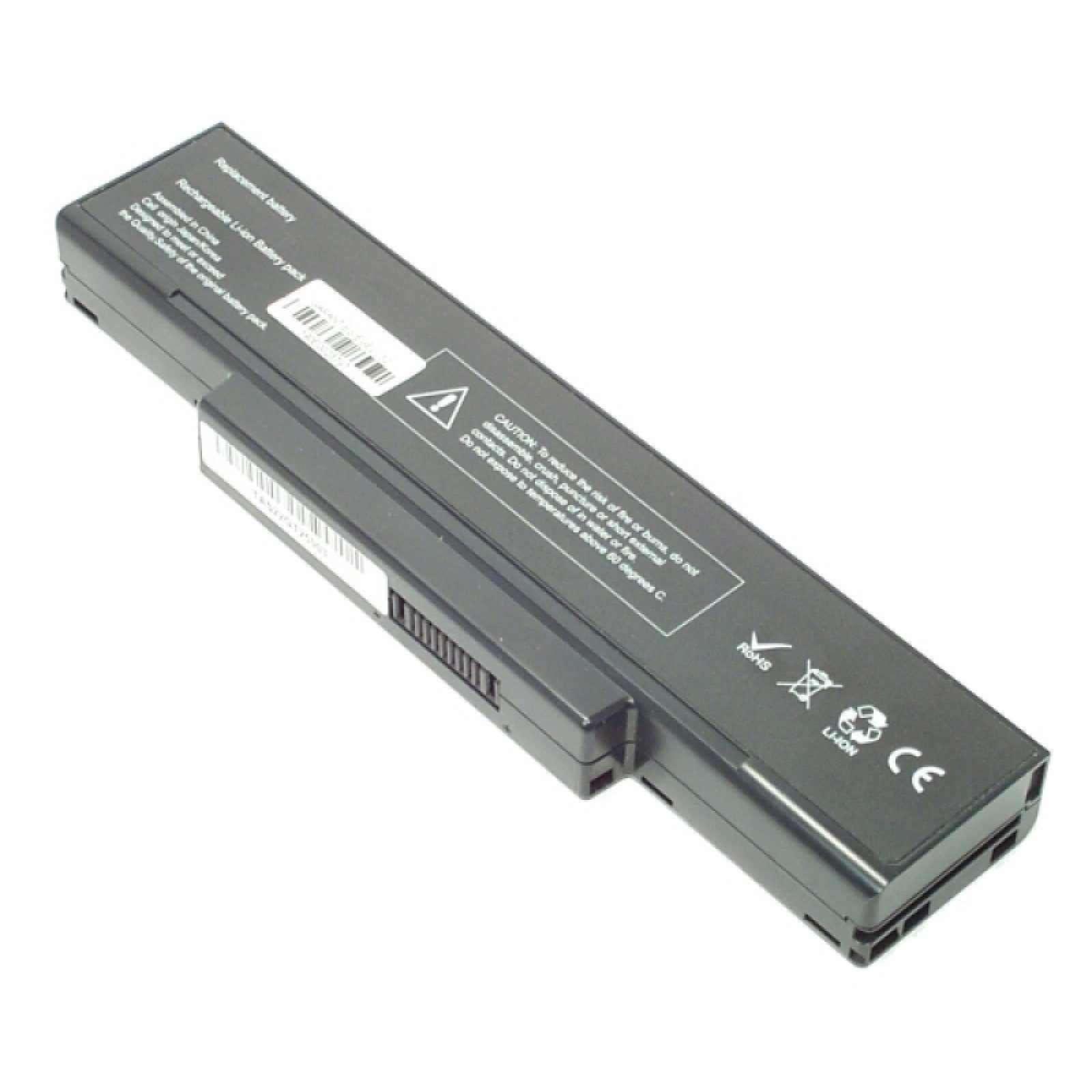 Lithium-Ionen Wh, MTXtec 4400mAh Mobile Laptop-Akku, (LiIon) TERRA LiIon, 6 11.1V, 1540 für Akku Zellen, 48