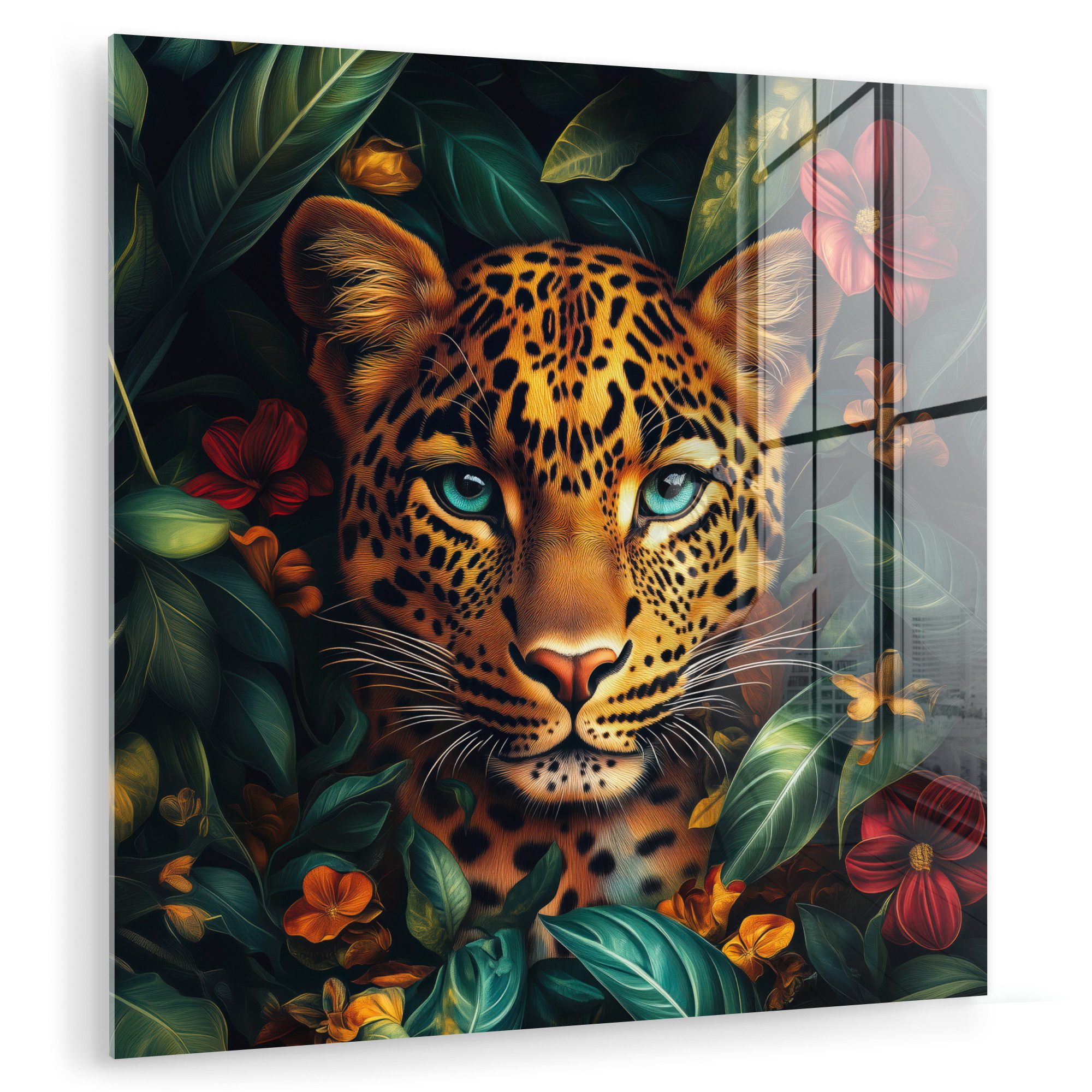 MuchoWow Acrylglasbild Leopard - Natur - günstig online kaufen