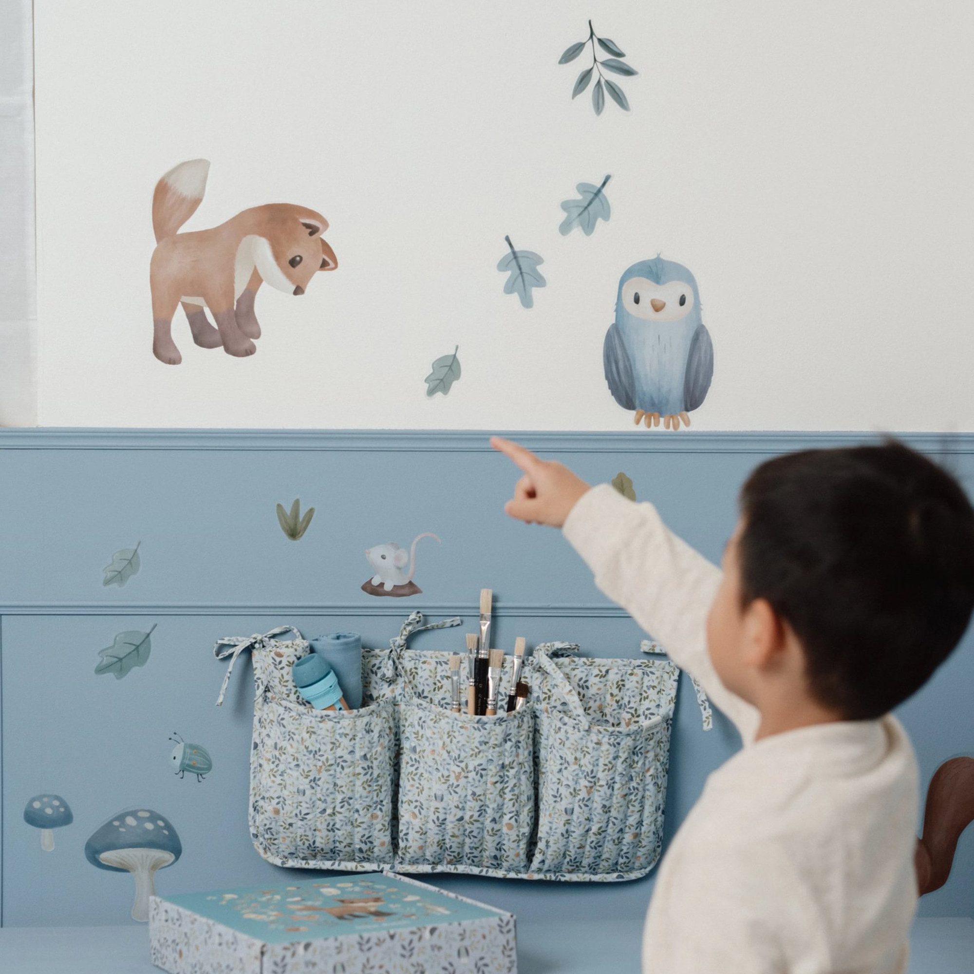 LITTLE DUTCH Wandtattoo Wandsticker Set Forest Friends A4 (3x St) (Set, 3 St), 3x A4-Format