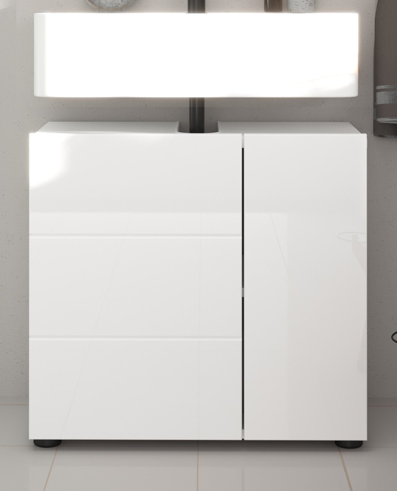 Inn.Furn Waschbeckenunterschrank Larik (Badschrank in weiß günstig online kaufen
