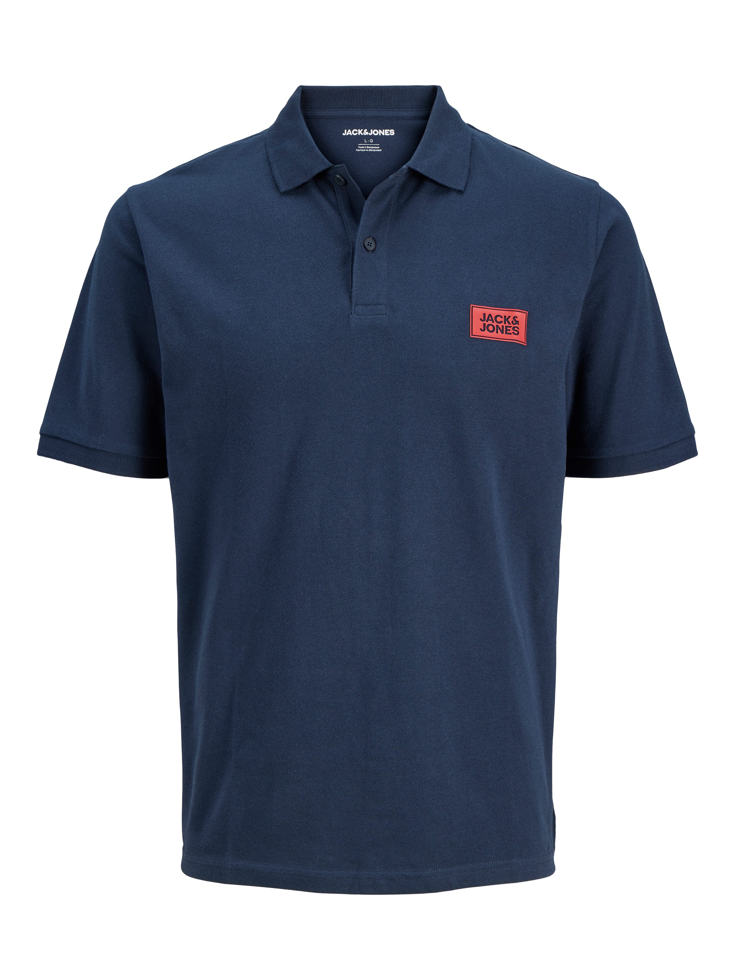Jack & Jones PlusSize Poloshirt JJRUSH POLO SS PLS Baumwolle, regular fit