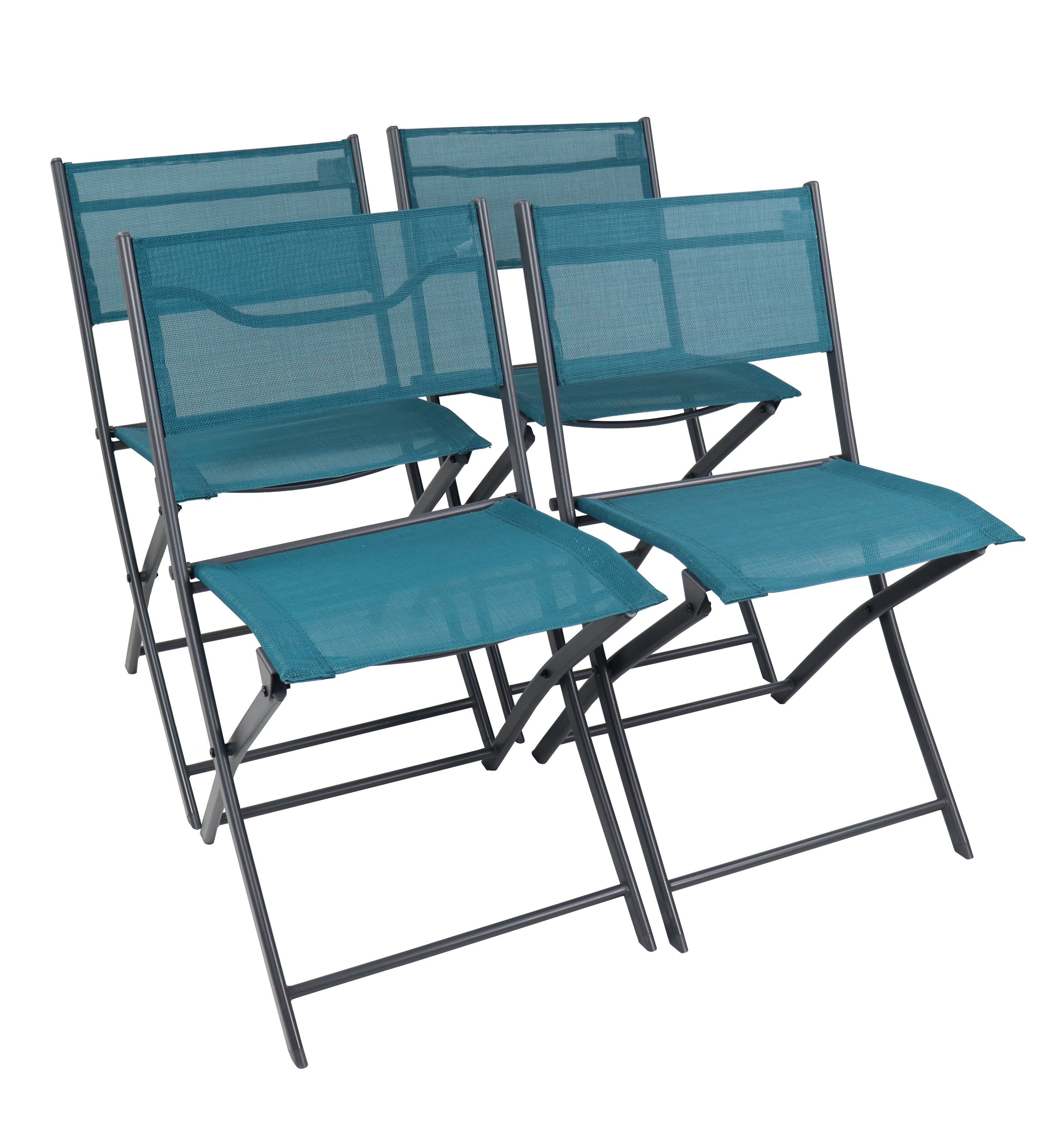 VCM Gartenstuhl Sumila 4er Set B. 45 x T. 46 x H. 79 cm (4 St), Sitzgruppe für die Terrasse, Balkonmöbel, für Entspannung im Garten