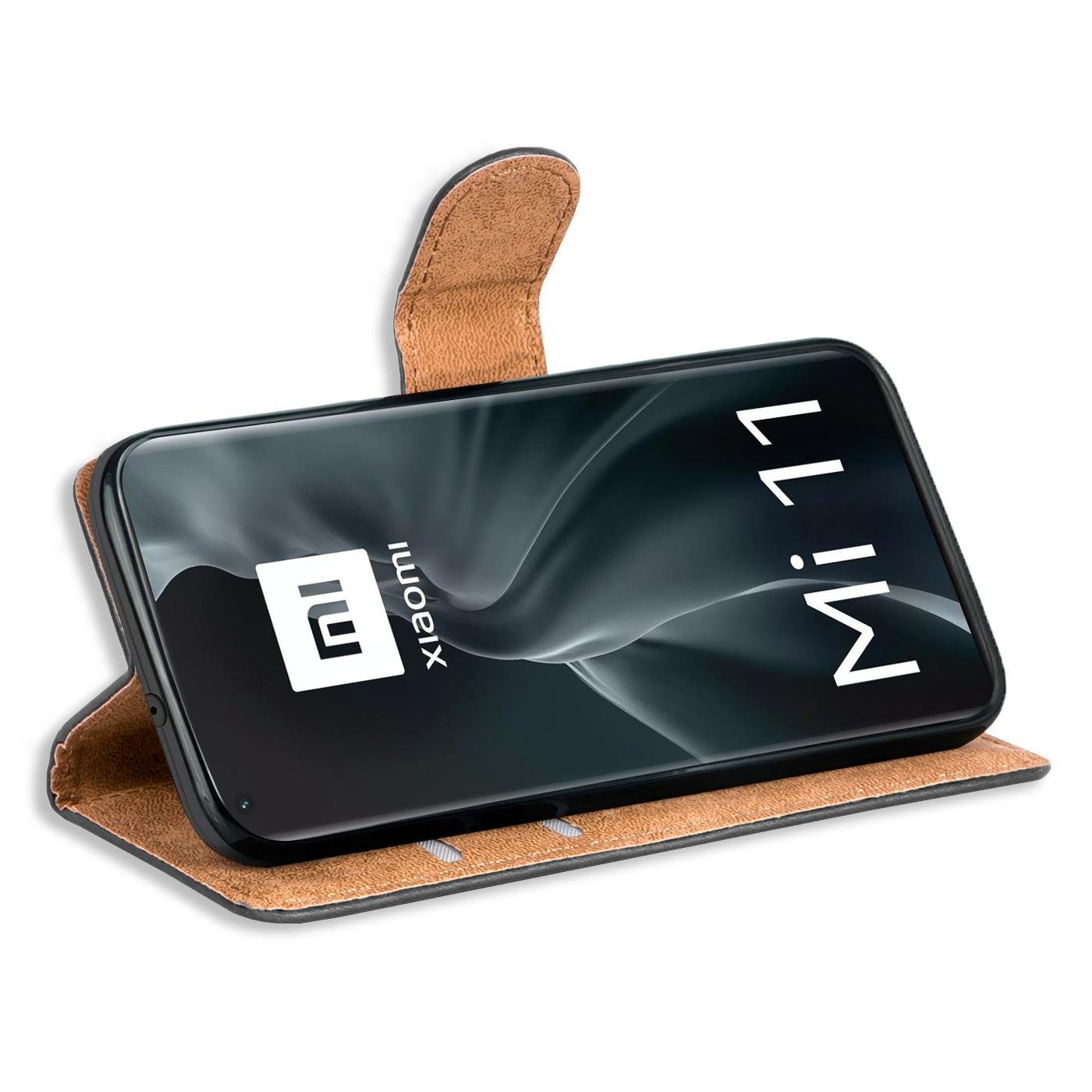 CoolGadget Handyhülle Wallet Klapp Tasche Book Case für Xiaomi Mi 11 6,81 Zoll, Hülle Klapphülle Flip Cover Etui Schutzhülle