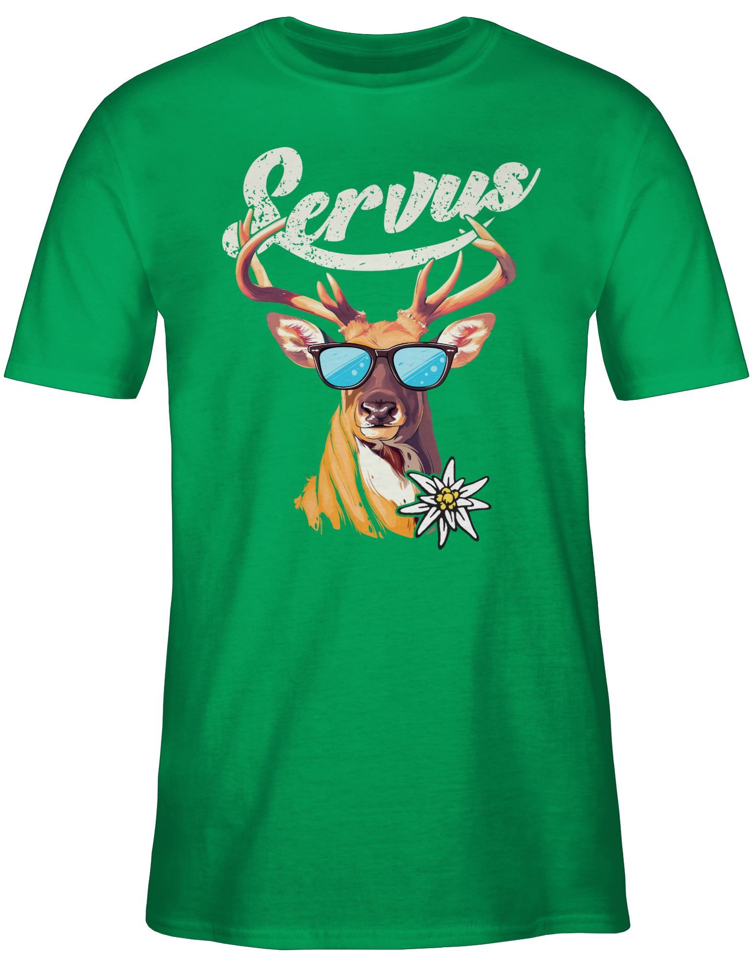 Shirtracer T-Shirt Servus Hirsch Mode für günstig online kaufen