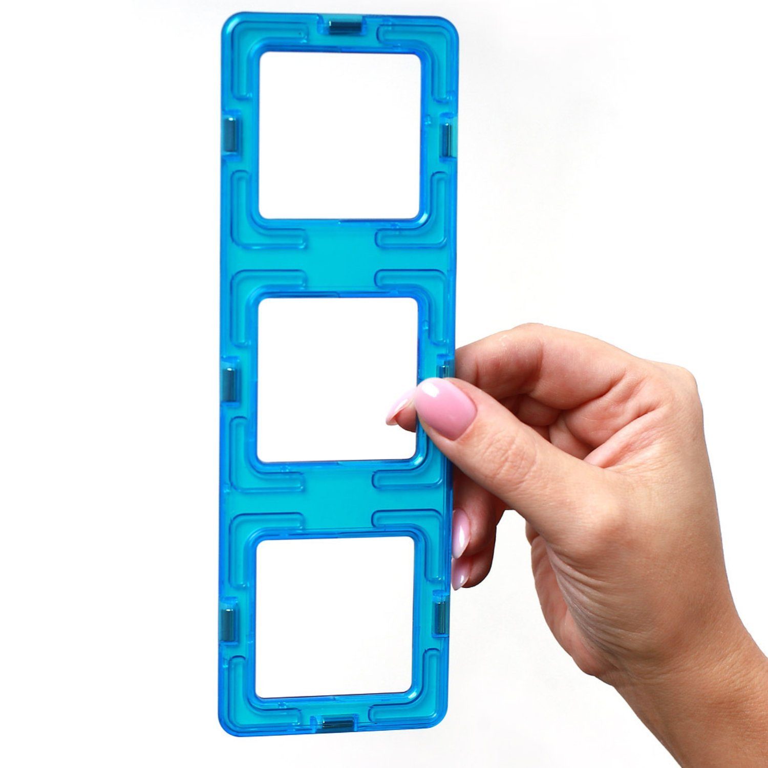 MAGNIKON Magnetische Bausteine Räder Magnetspielbausteine, (Erweiterungsset, 6 St., Klick Räder), Zusätzliche Teile – Bild 5 von 5
