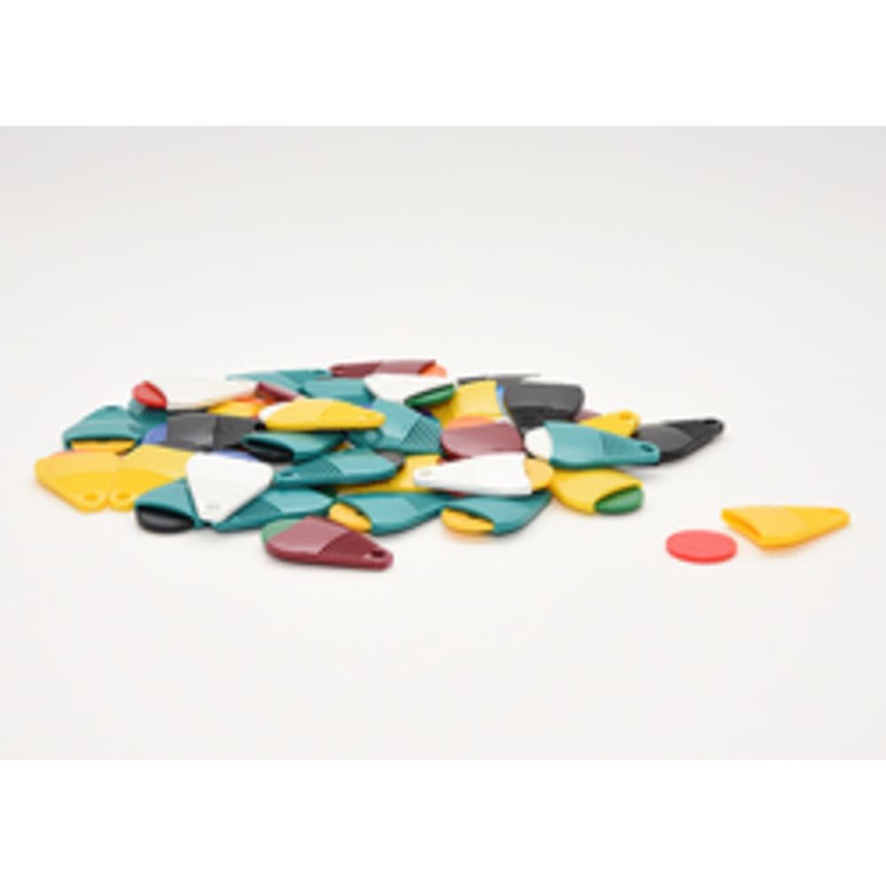Schlüsselanhänger Set Einkaufswagen Chip mit Halter, Zufallsfarbe, 1 Stück