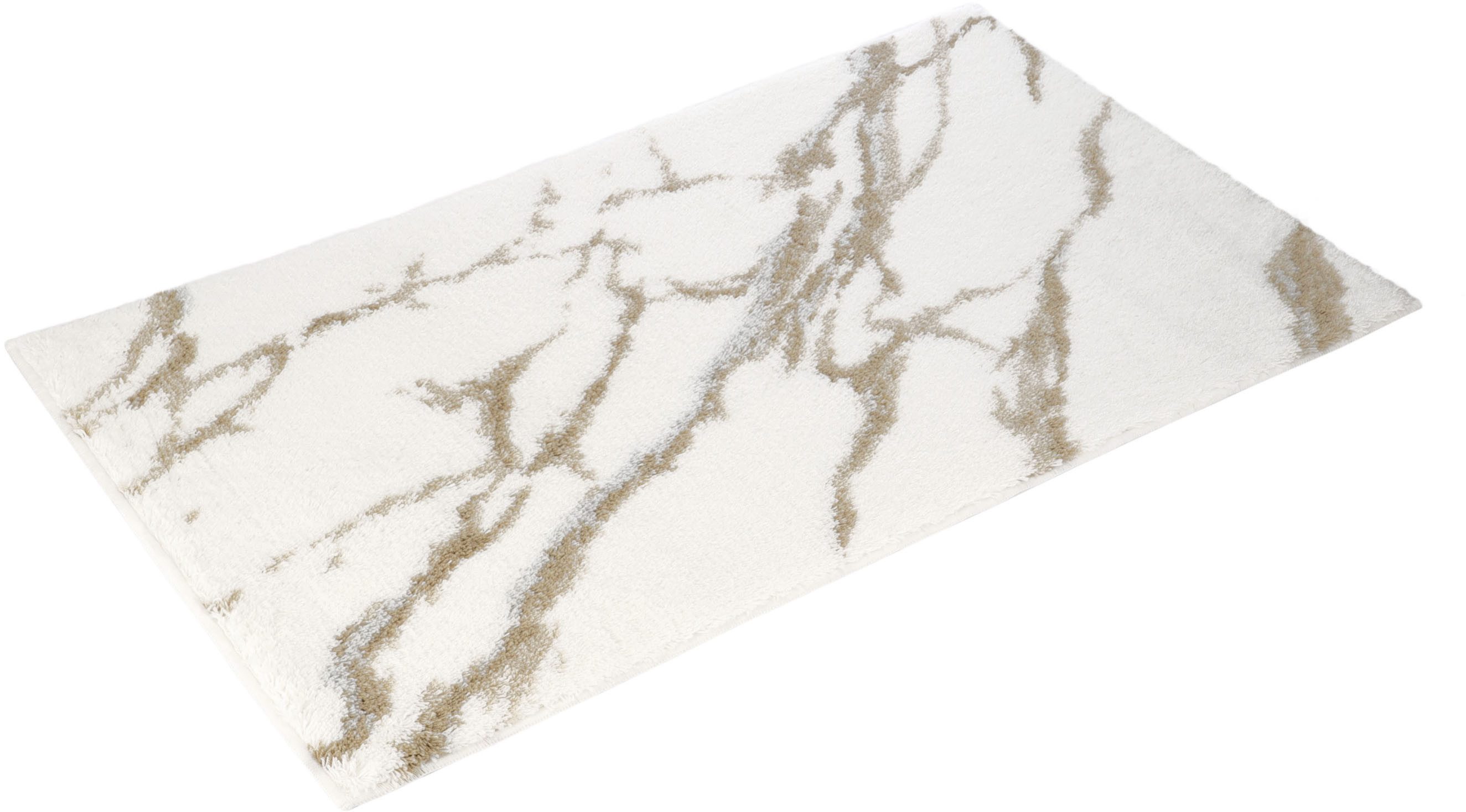Vossen Badematte »Marble«, Höhe 16 mm, fußbodenheizungsgeeignet, Polyacryl, rechteckig