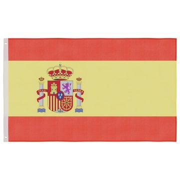 vidaXL Fahne Flagge Spaniens mit Mast 5,55 m Aluminium