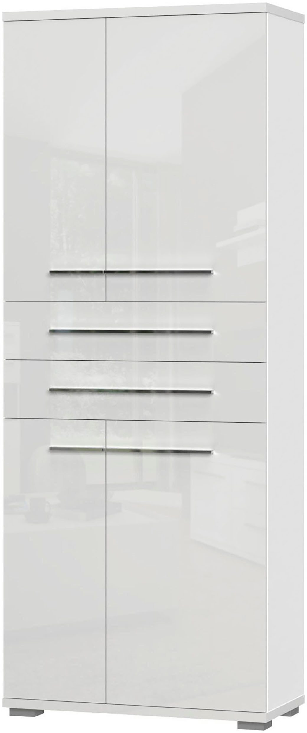 Places of Style Garderobenschrank Piano UV lackiert, hochglänzend, Soft-Close Funktion