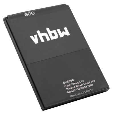 vhbw kompatibel mit Blackview BV5000 Smartphone-Akku Li-Polymer 5000 mAh (3,8 V)